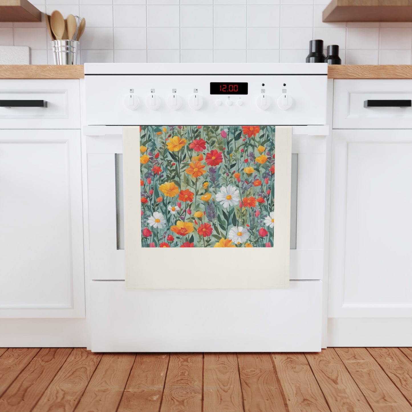 Wildflower Rampage Cotton Tea Towel