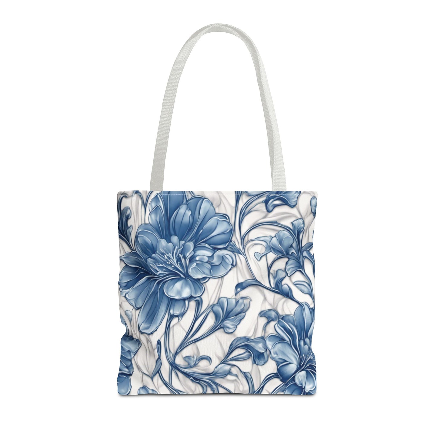 Blue & White Flowers Tote Bag (AOP)