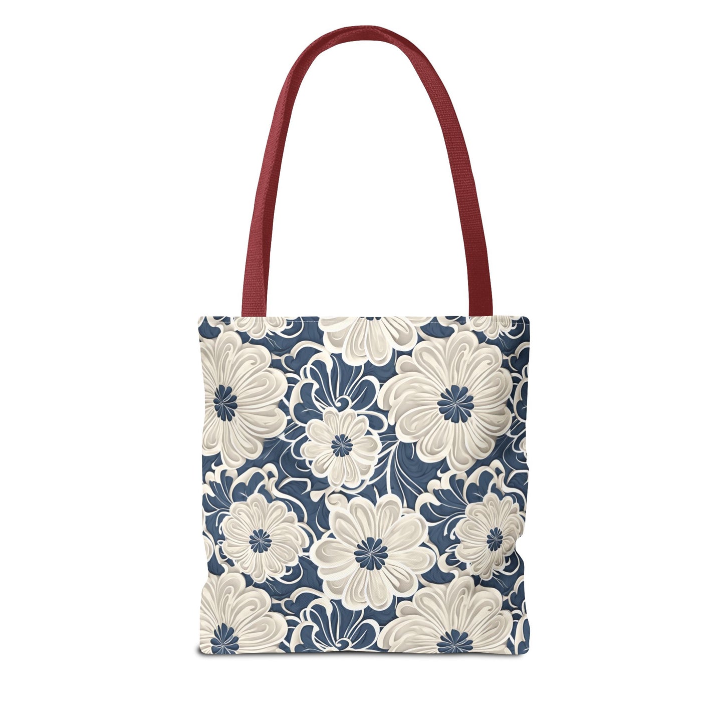 Sea Foam Flowers, Tote Bag (AOP)