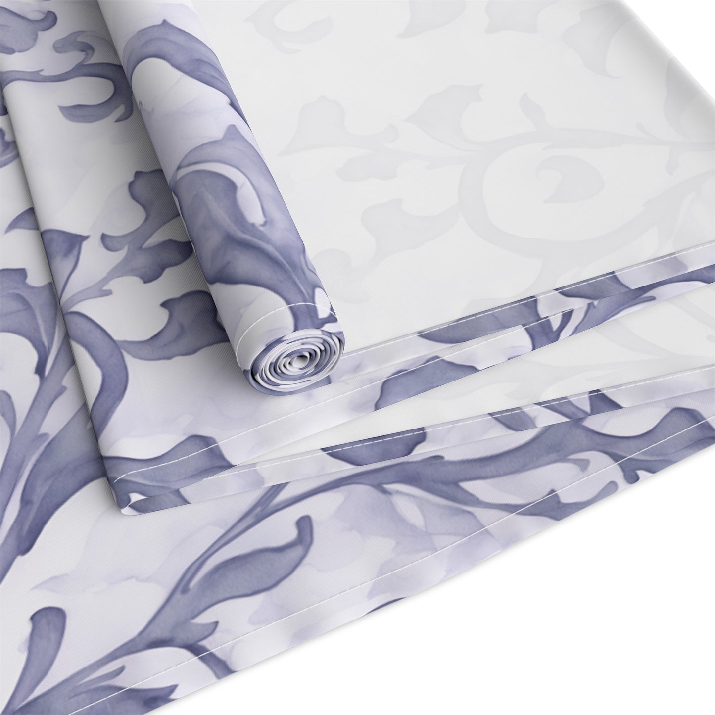 Climbing Blue Leaves, Table Runner (Cotton, Poly)