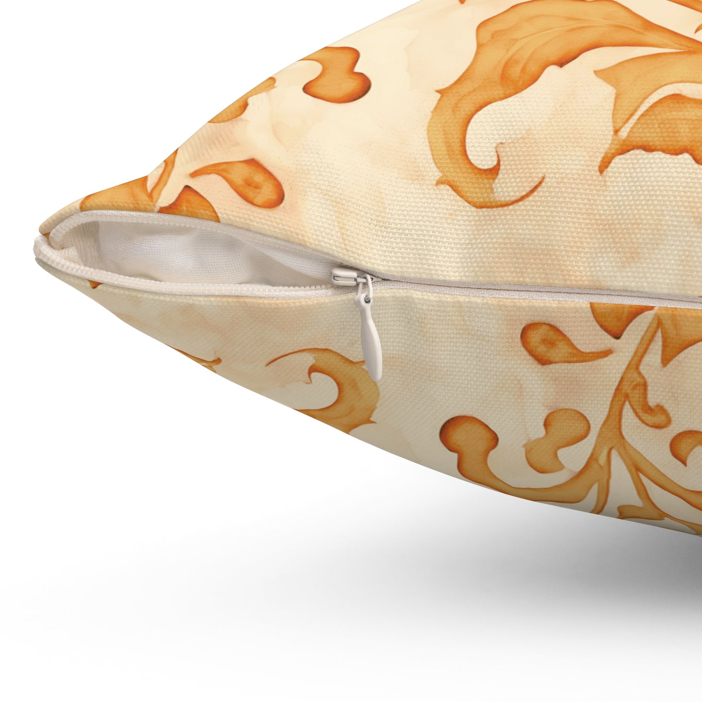 Climbing Yellow Leaves, Polyester Square Pillow