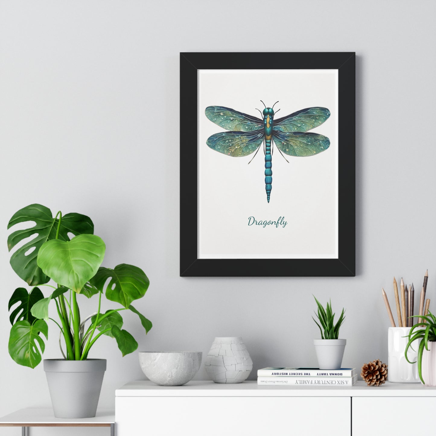 Dragonfly, Framed Vertical Poster