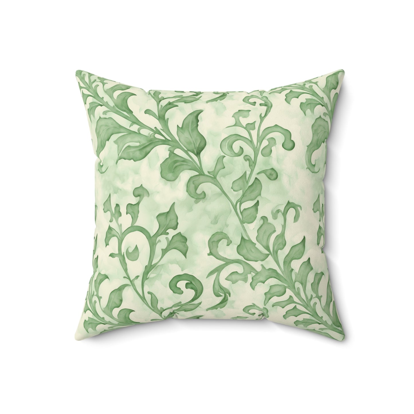 Climbing Green Leaves, Polyester Square Pillow