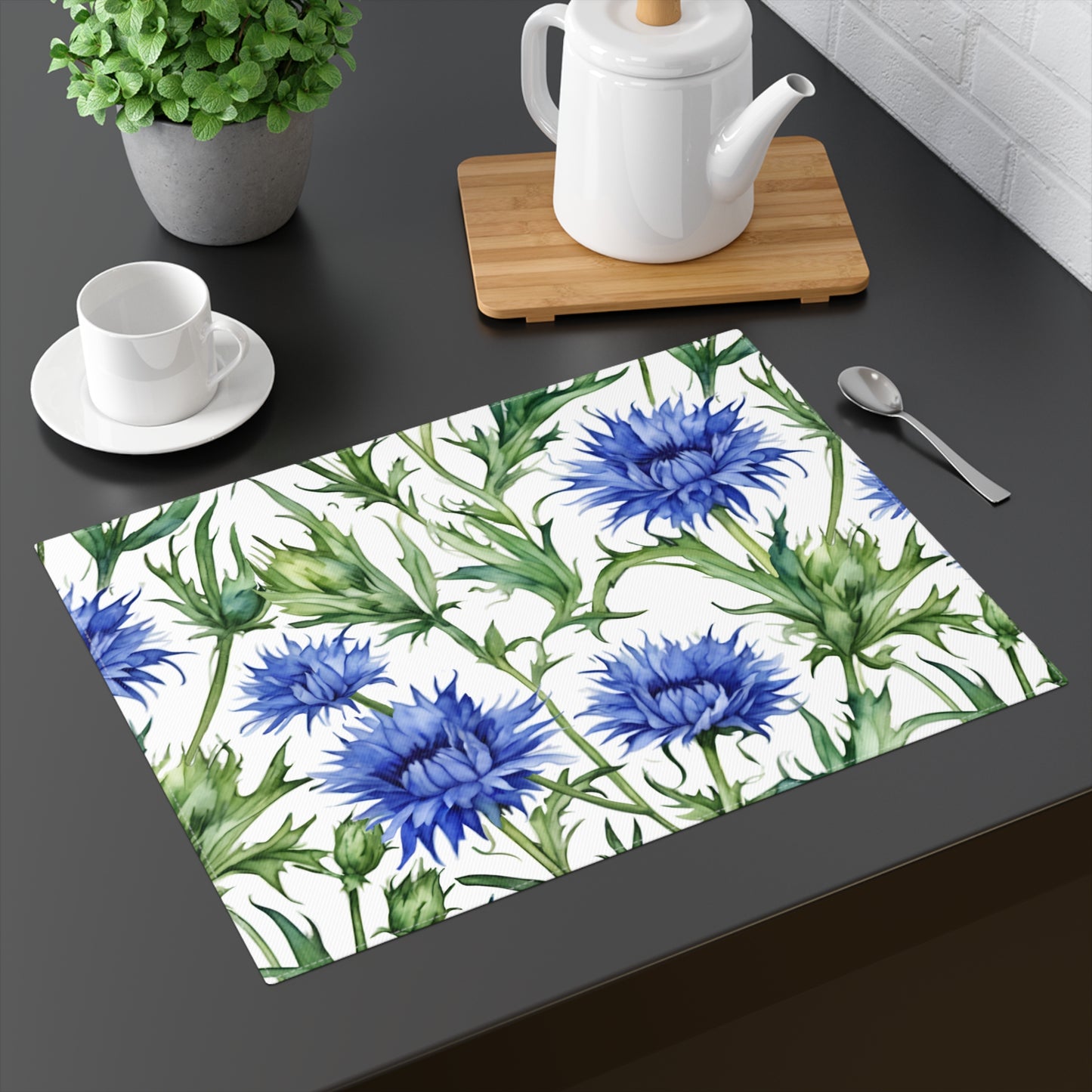 Sweet Cornflower Blue, Placemat, 1pc