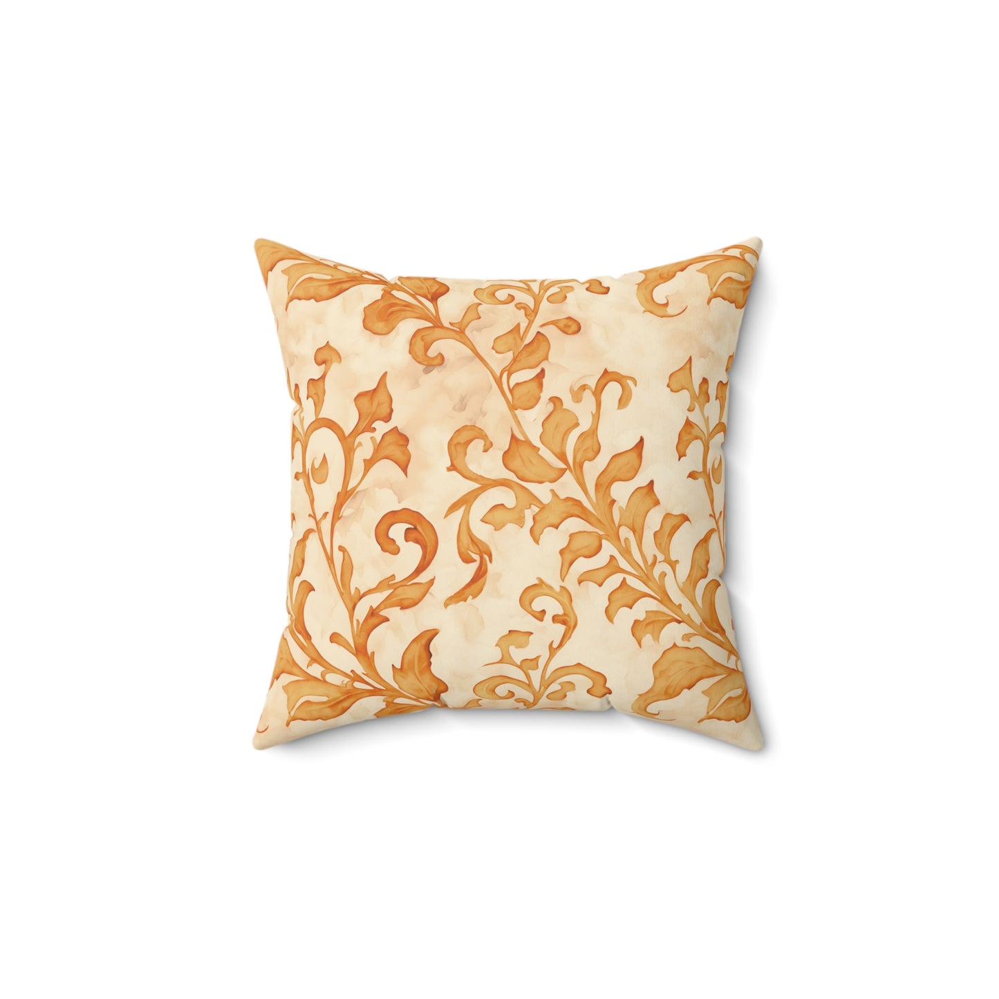 Climbing Yellow Leaves, Polyester Square Pillow