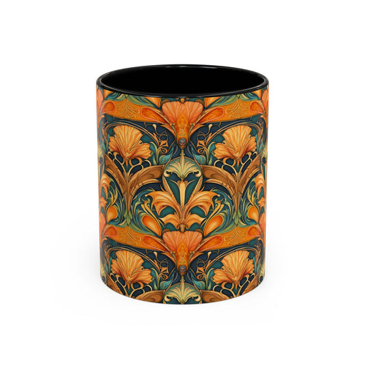 Glorious Golden Blooms Coffee Mug, 11oz