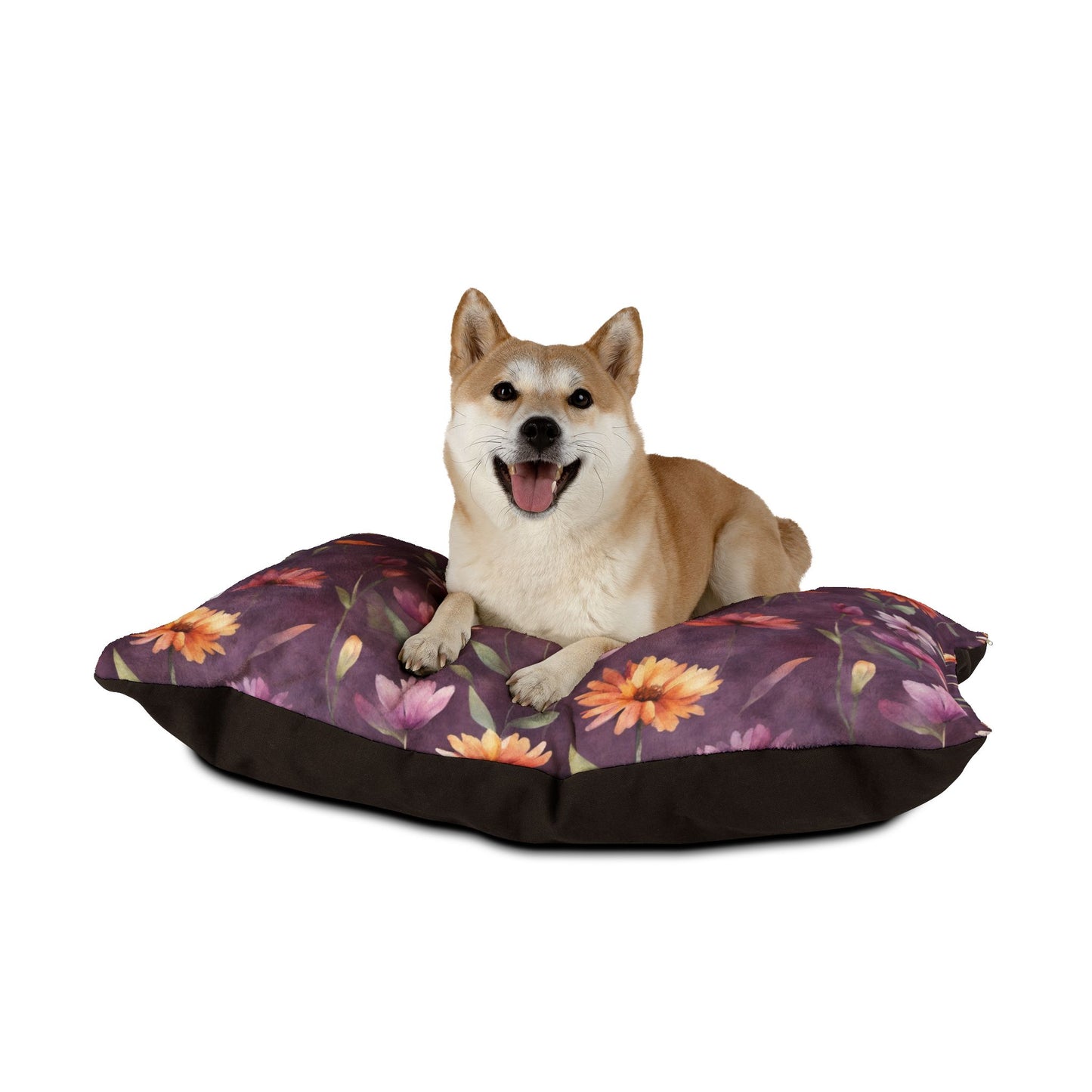 Wild Flowers on Plum Pet Bed