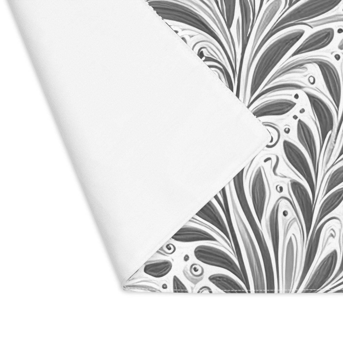 Fine Foliage in Grey Placemat, 1pc