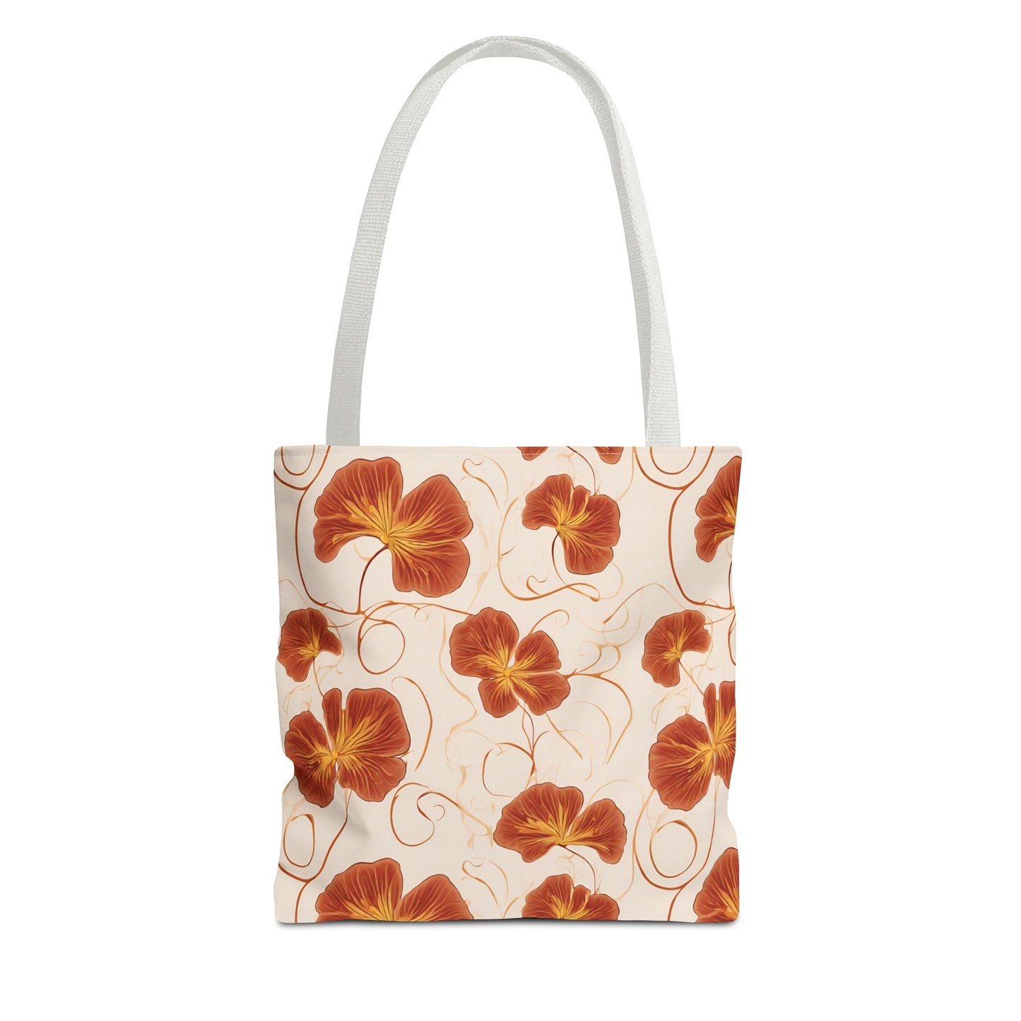 Orange Nasturtium Petals Tote Bag (AOP)