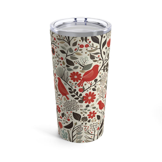 Little Red Birds Tumbler 20oz