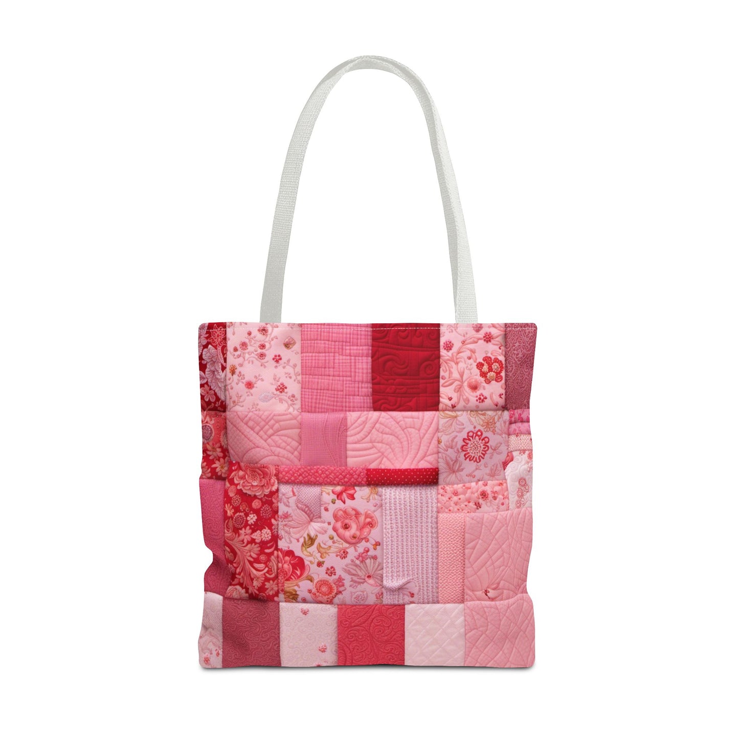 Patchwork in Pinks & Reds Tote Bag (AOP)