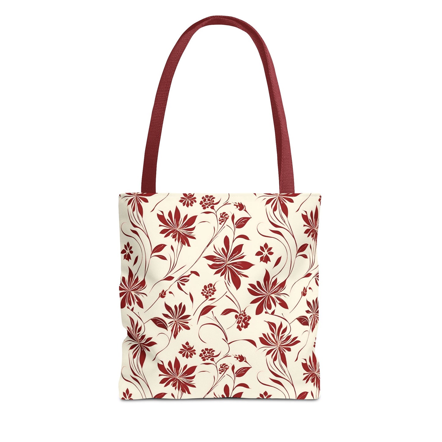 Simple Red Flower Pattern Tote Bag (AOP)