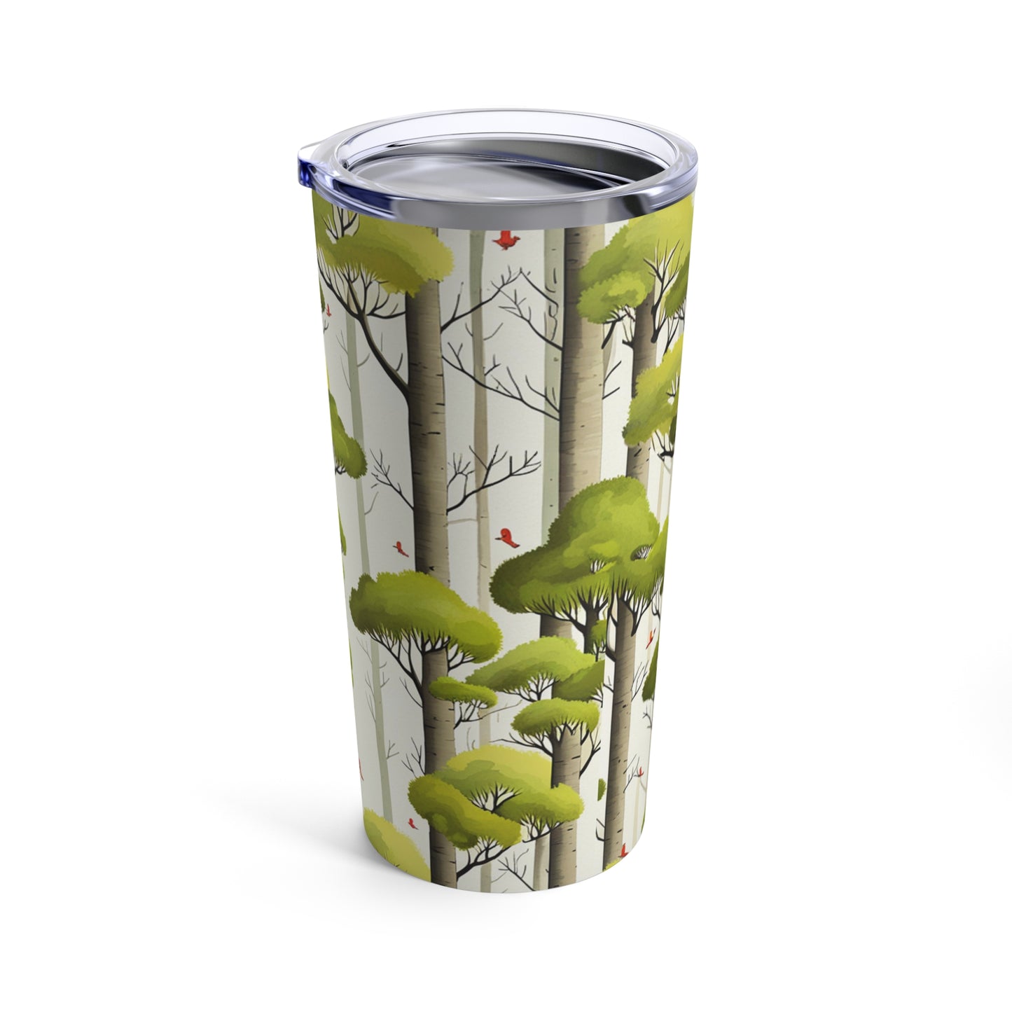 Red Birds between the Trees Tumbler 20oz