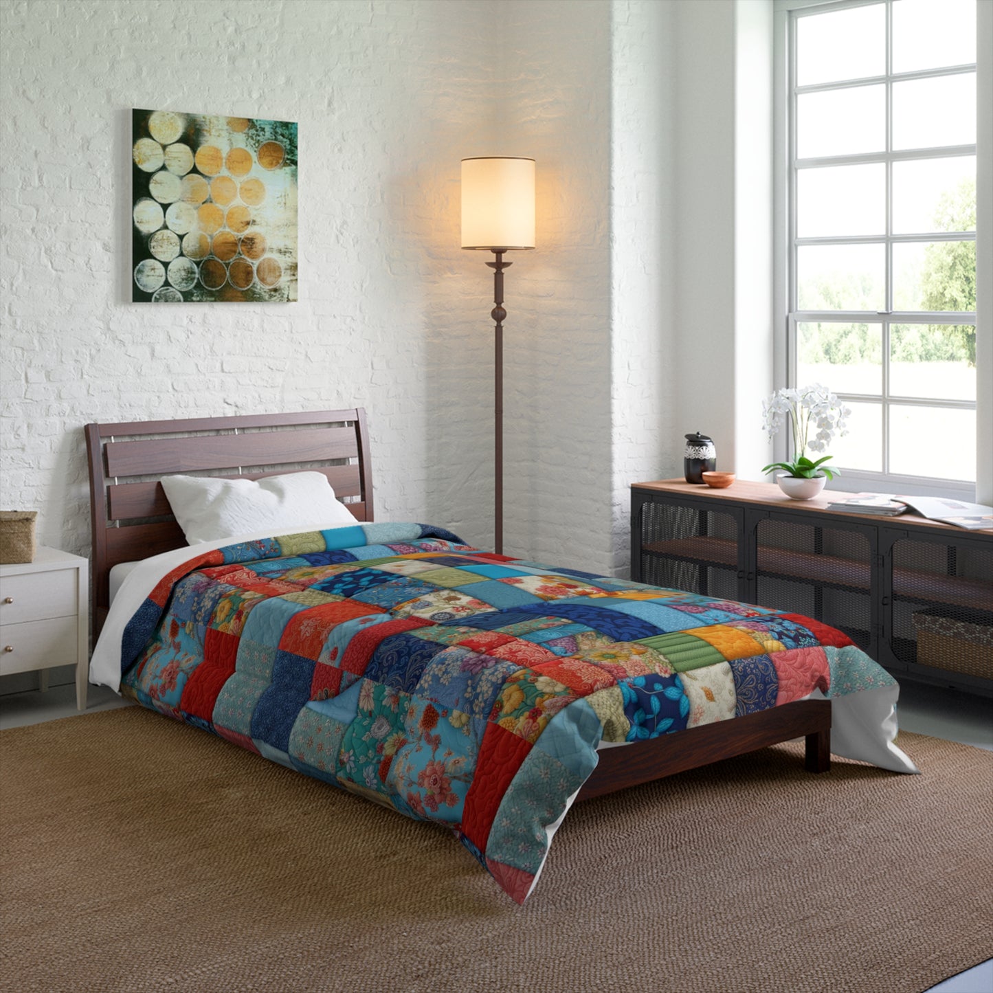 Bright Patchwork Comforter