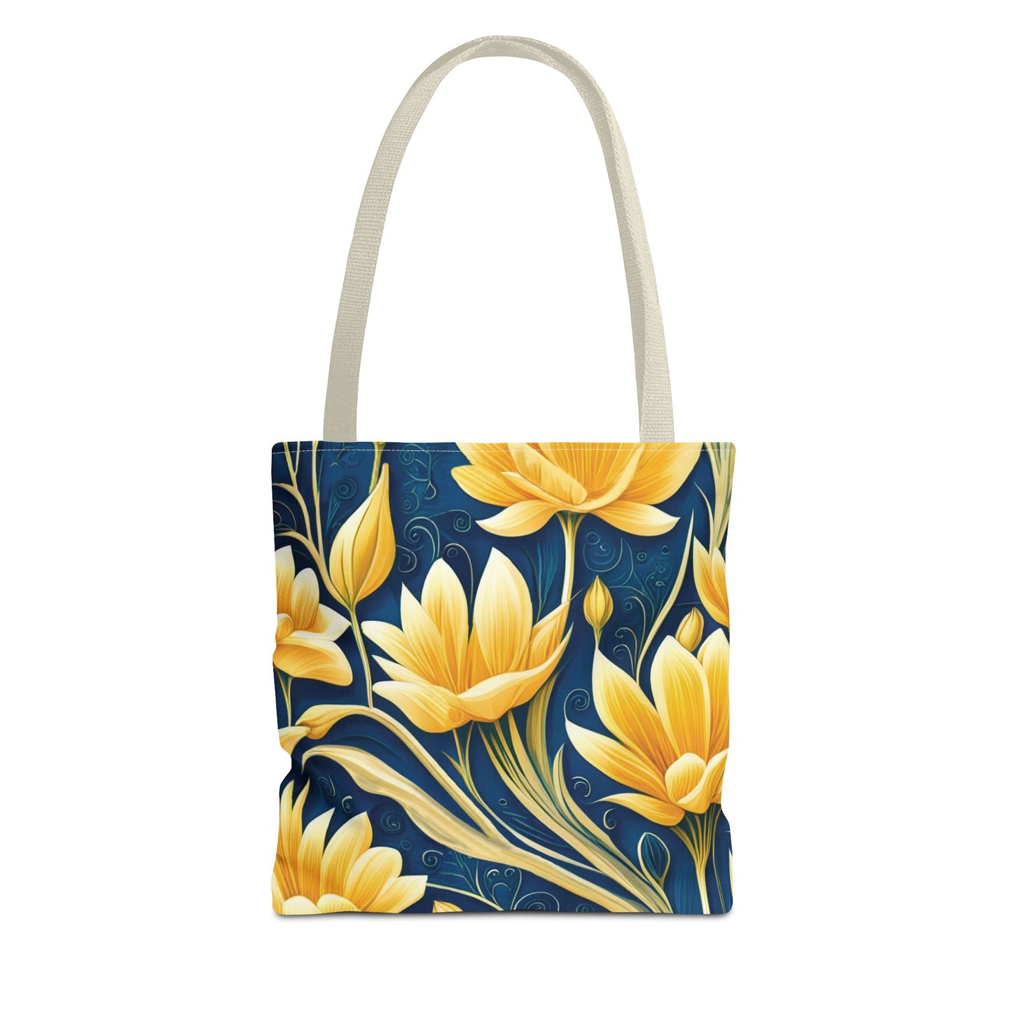 Golden Blooms Tote Bag (AOP)