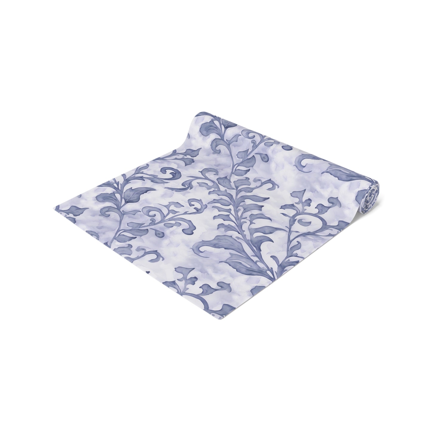 Climbing Blue Leaves, Table Runner (Cotton, Poly)