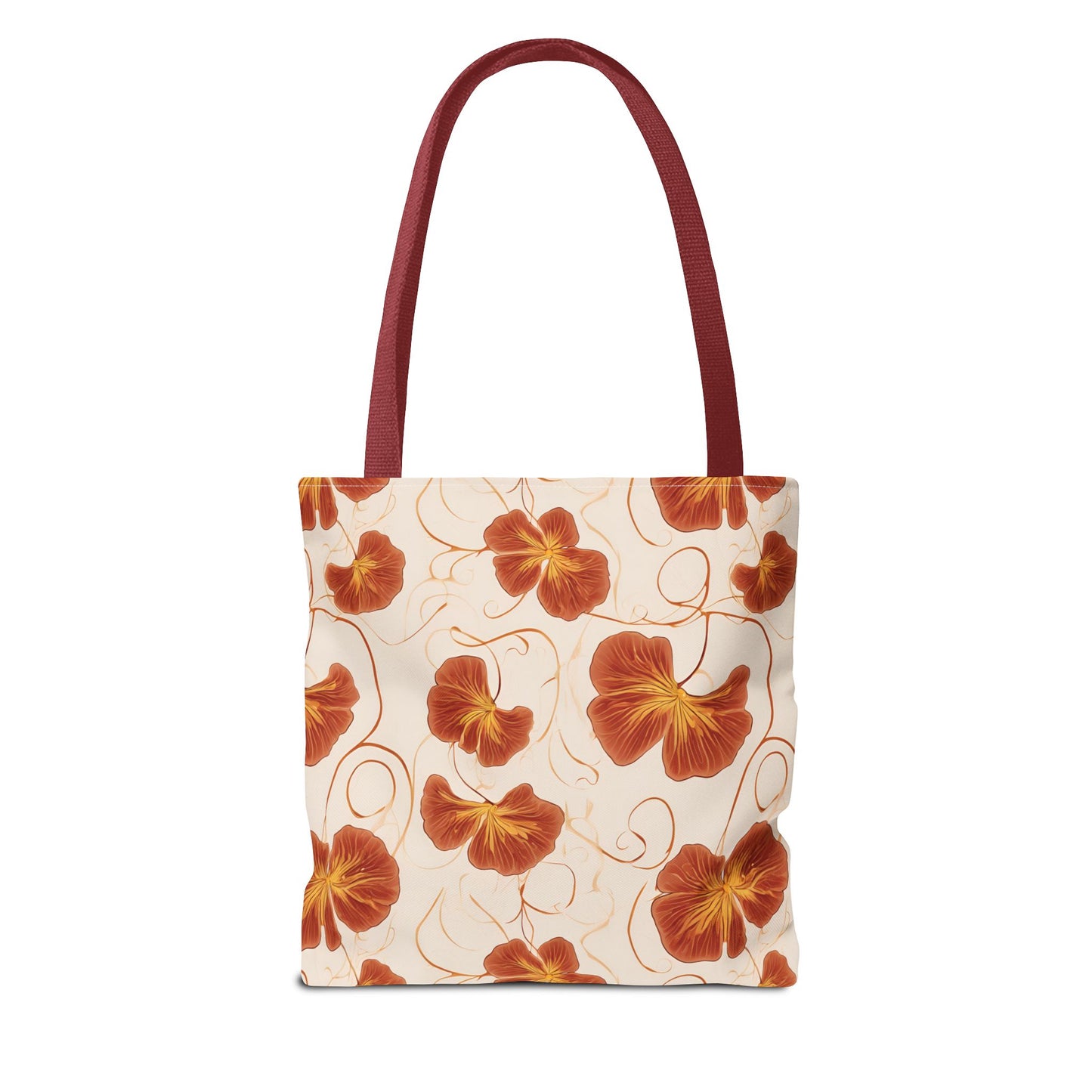 Orange Nasturtium Petals Tote Bag (AOP)