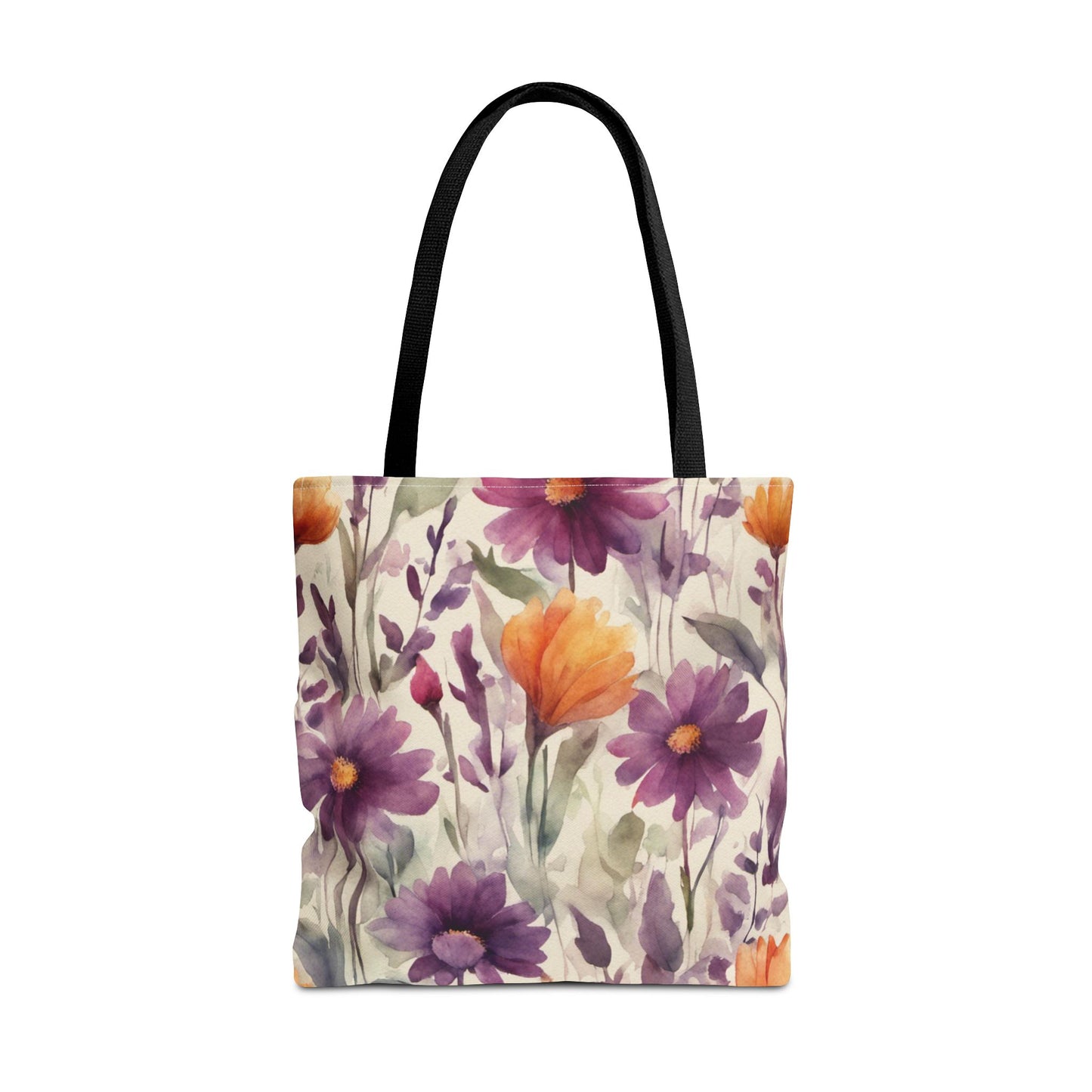 Plum and Apricot Wildflowers Tote Bag (AOP)