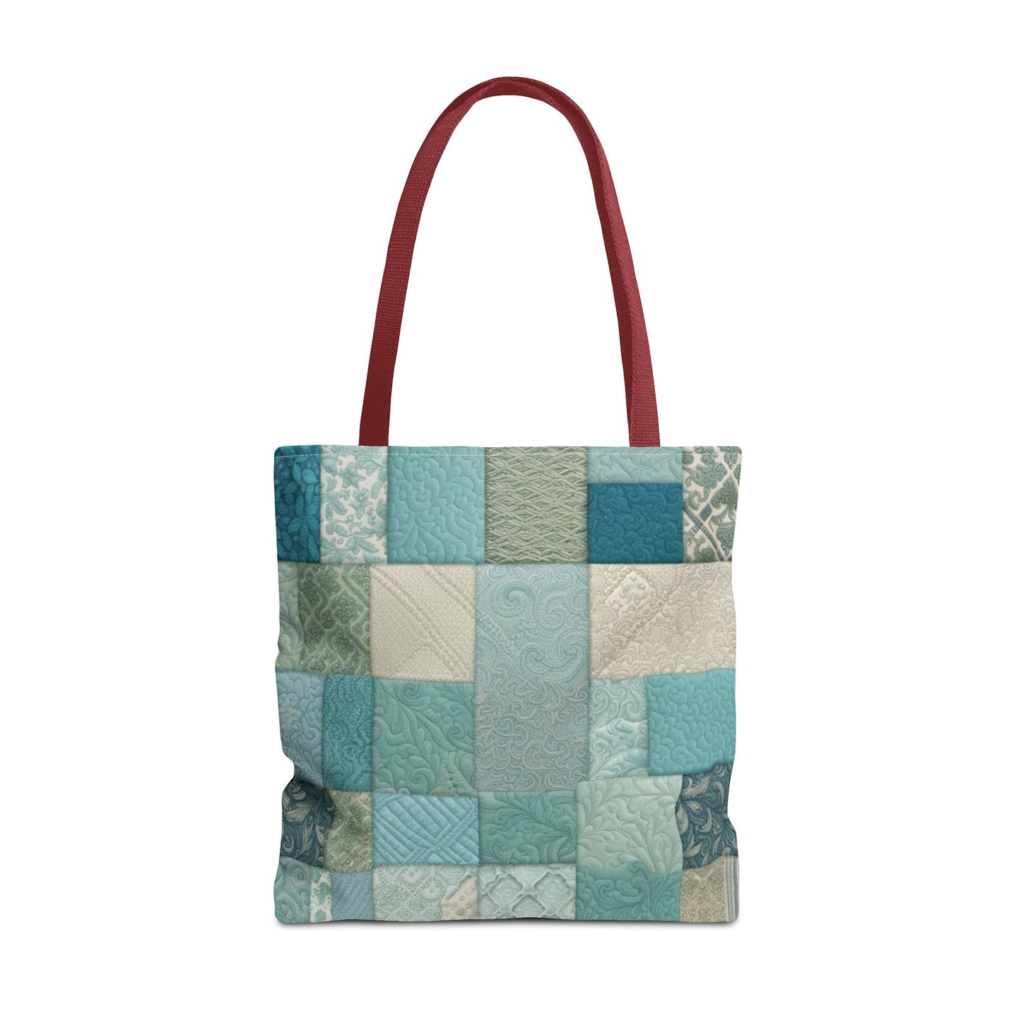 Patchwork in Blues & Greens Tote Bag (AOP)