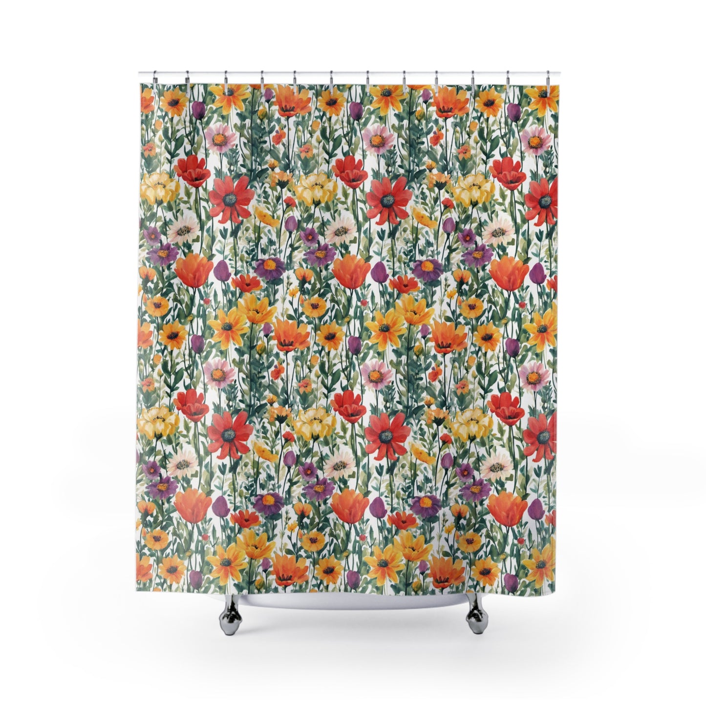 Colourful Wildflowers Shower Curtains