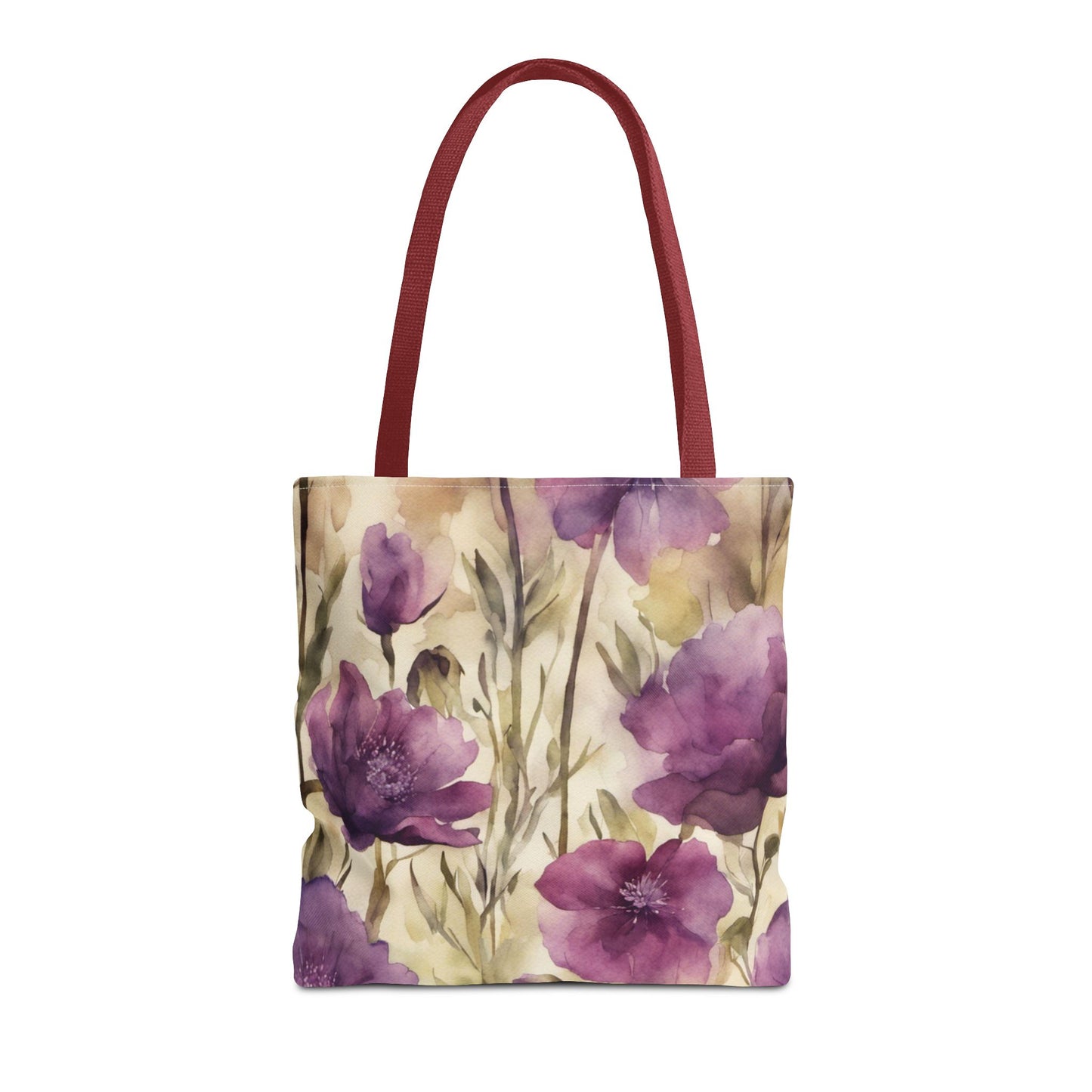 Plum Wildflowers Tote Bag (AOP)