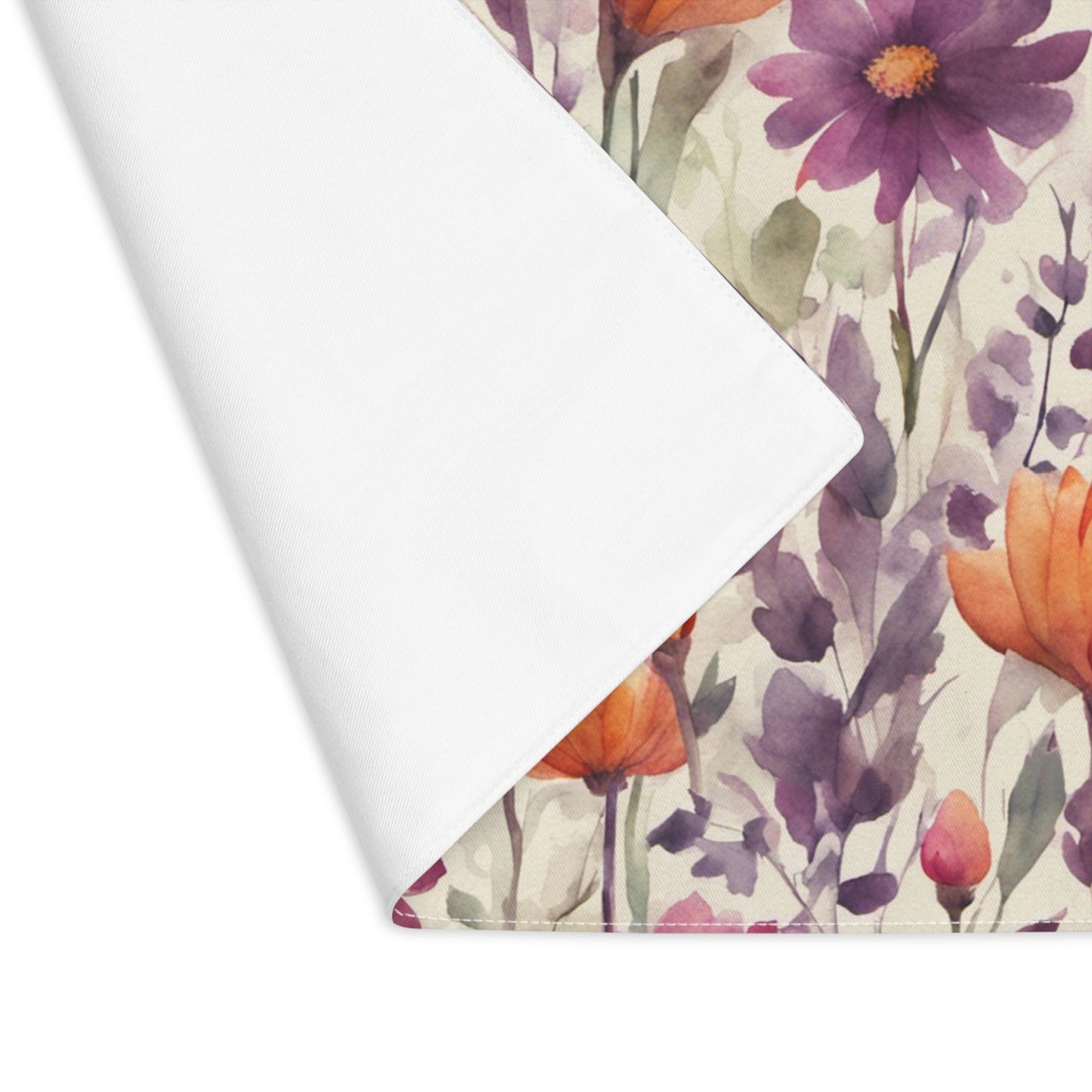 Plum and Apricot Wildflowers Placemat, 1pc