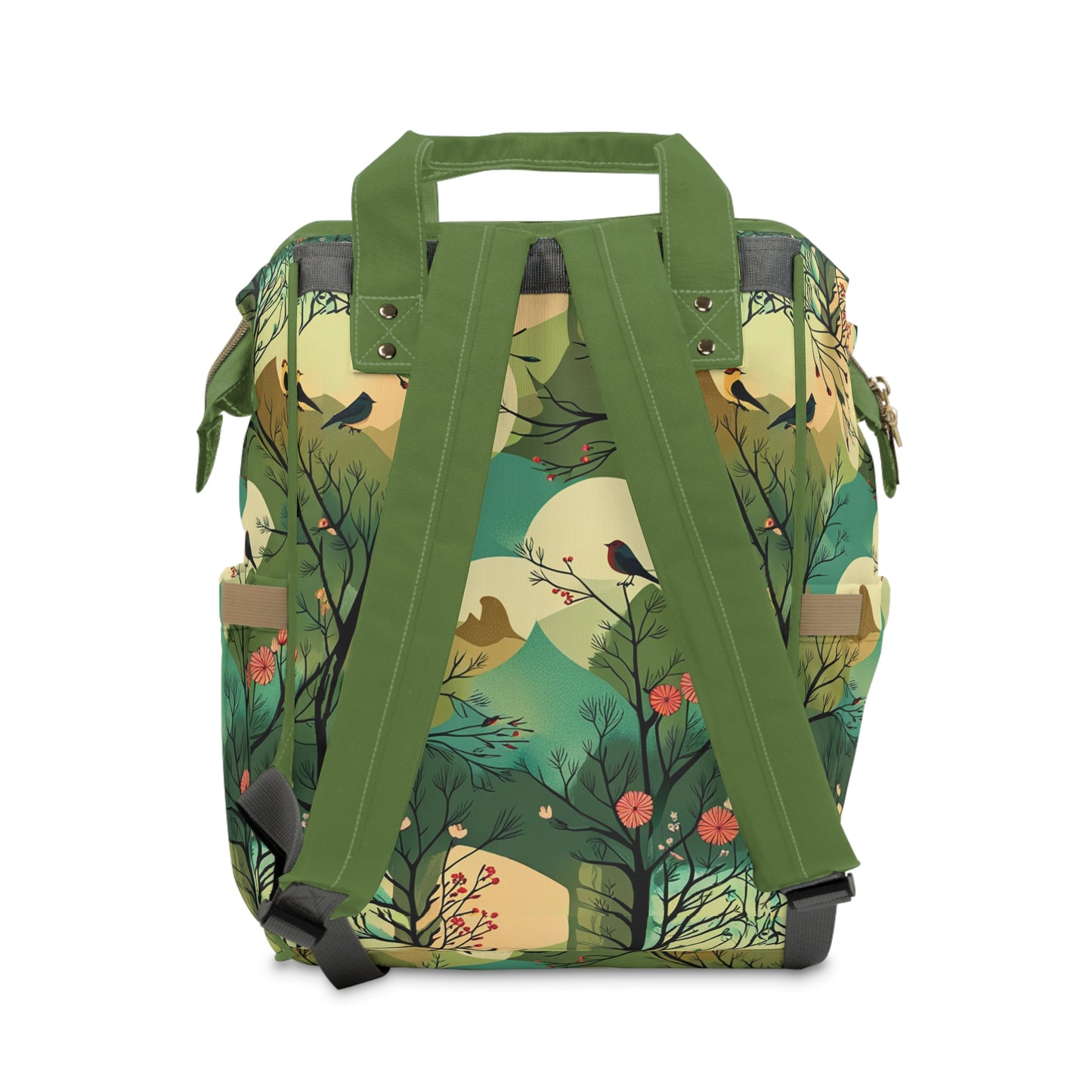 Birds of the Forest 1 Multifunctional Diaper Backpack