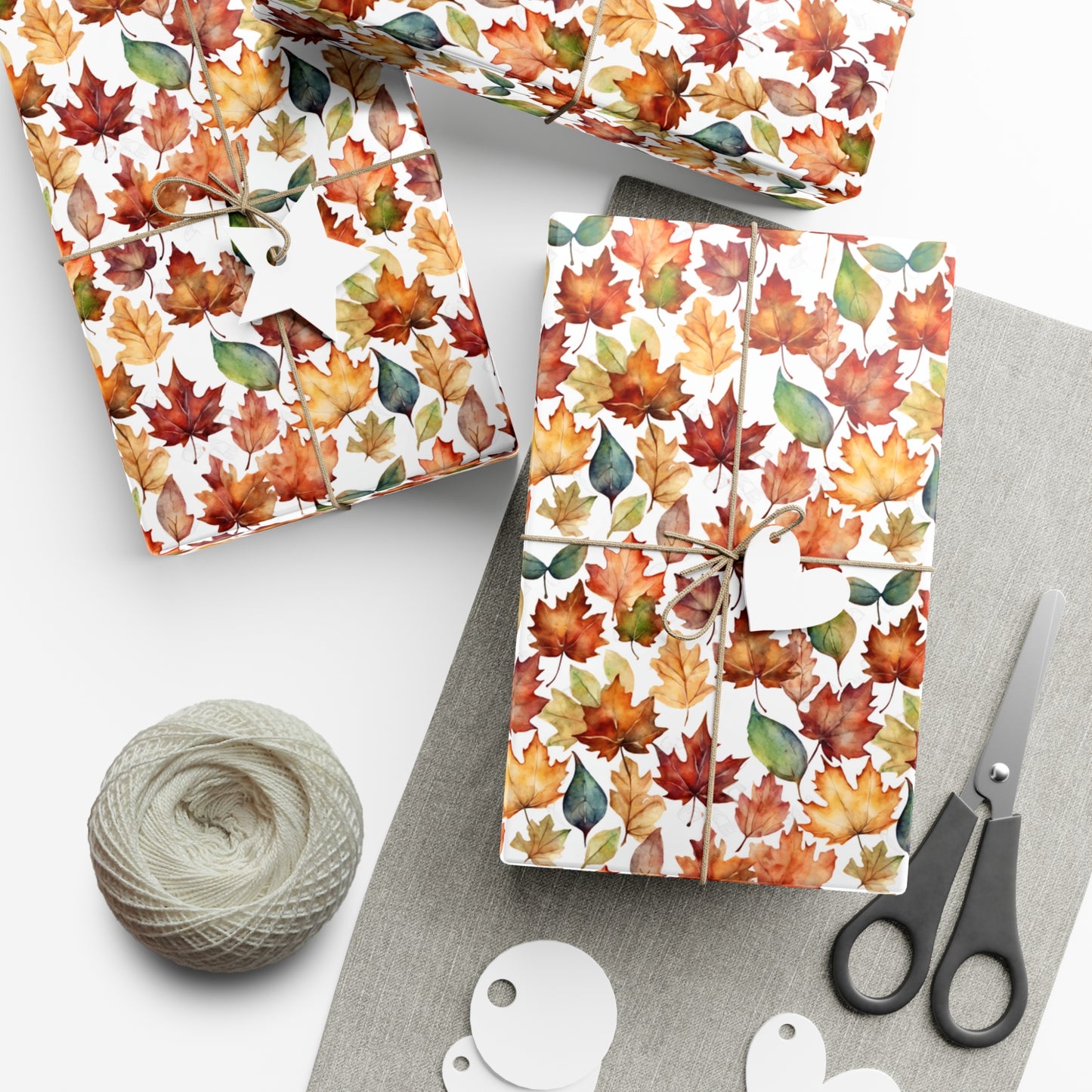 Autumn Leaves Gift Wrap Papers