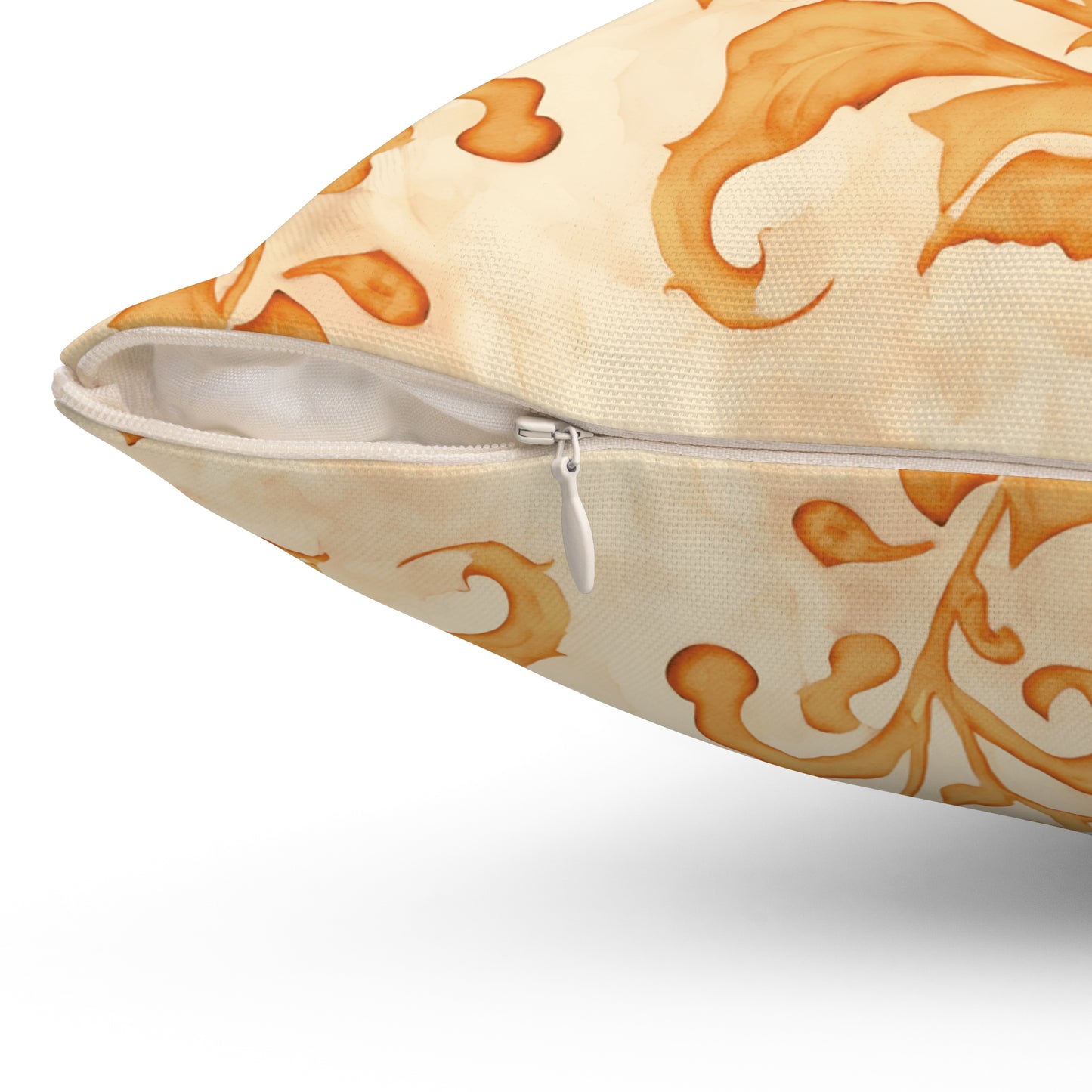 Climbing Yellow Leaves, Polyester Square Pillow