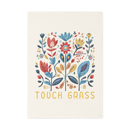 Touch Grass, Cotton Tea Towel