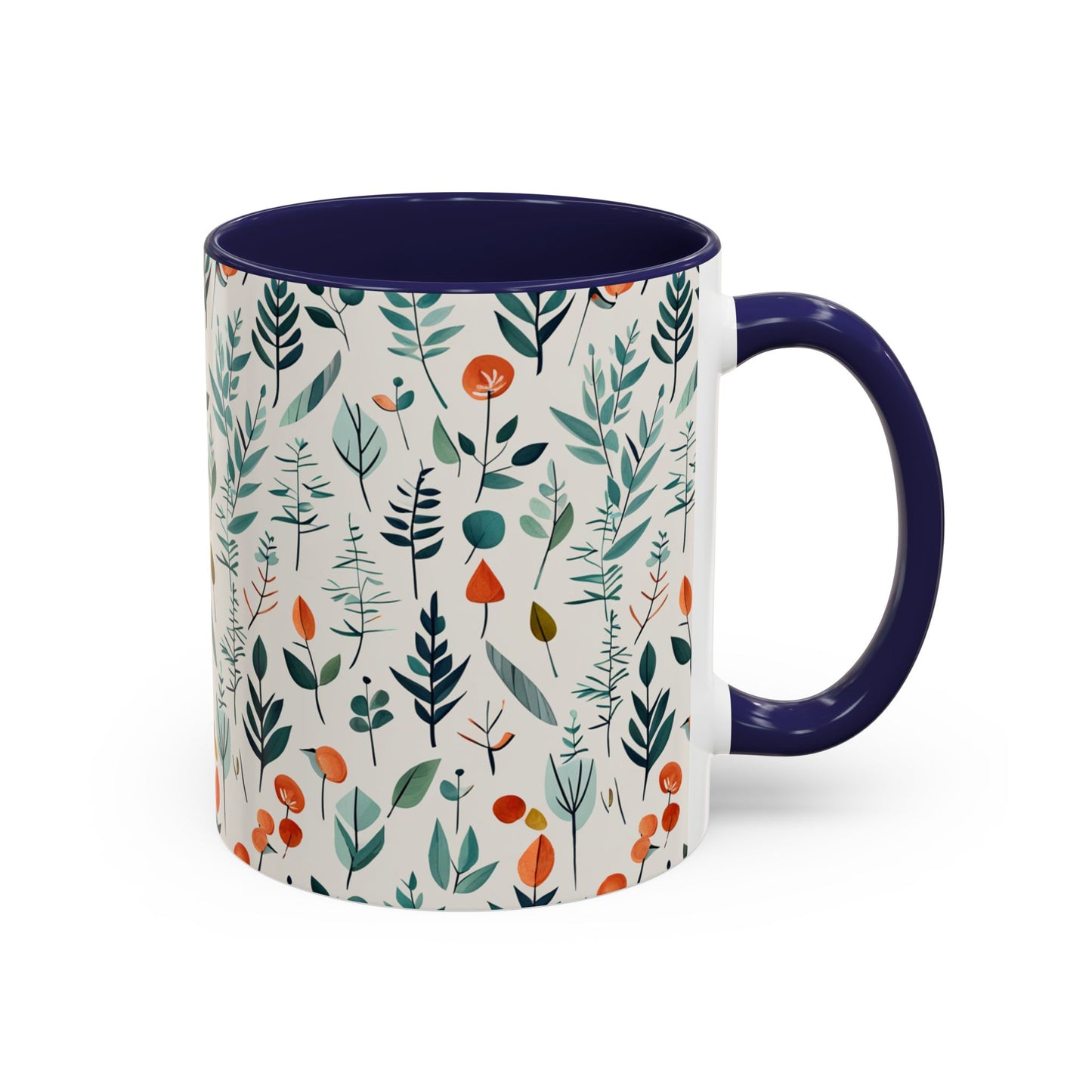 Simple Flora Accent Coffee Mug, 11oz