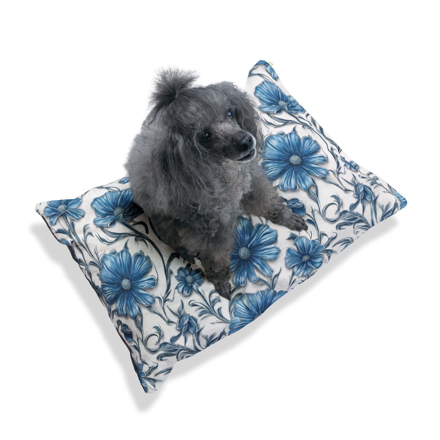 Blue Daisies Pet Bed