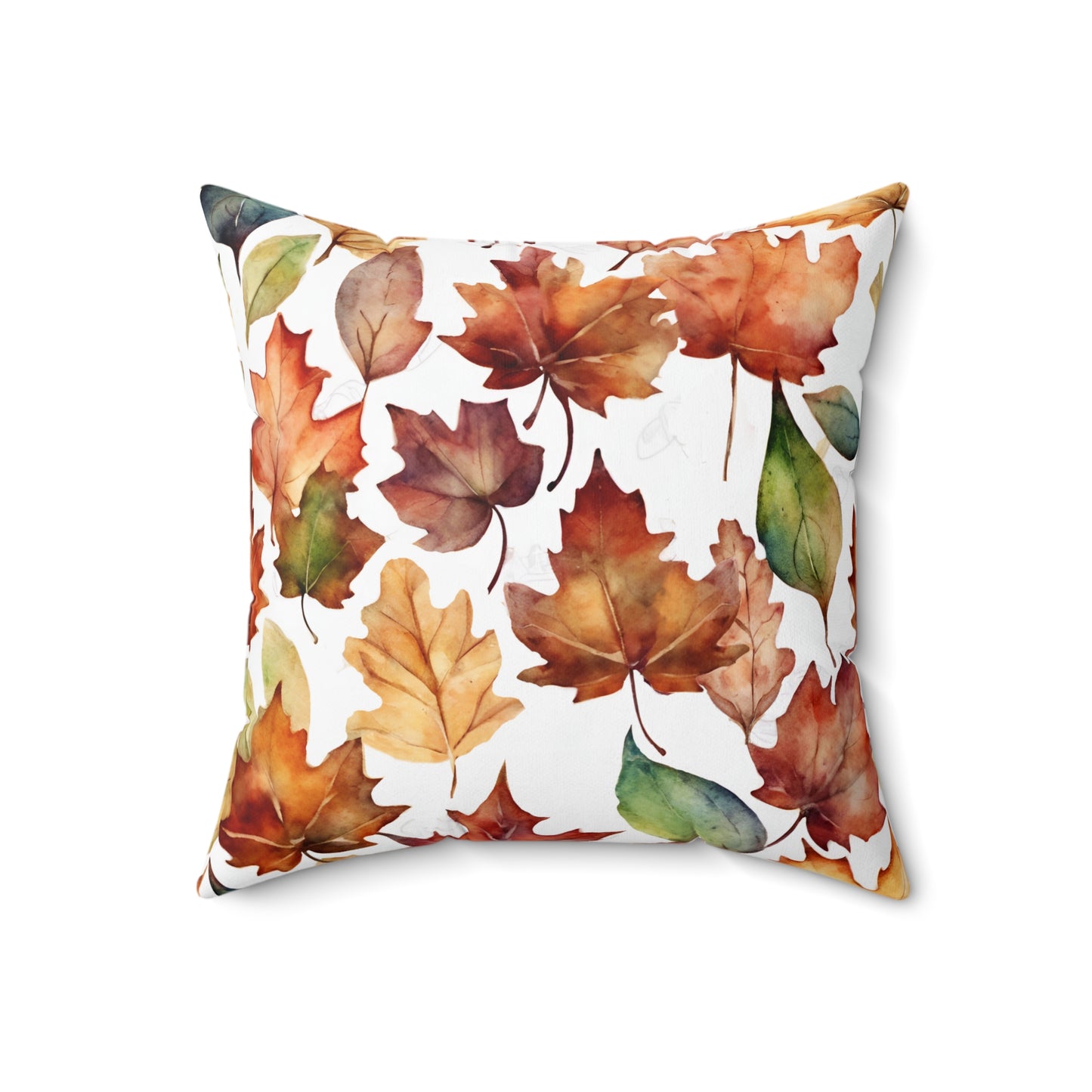 Autumn Leaves Polyester Square Pillow