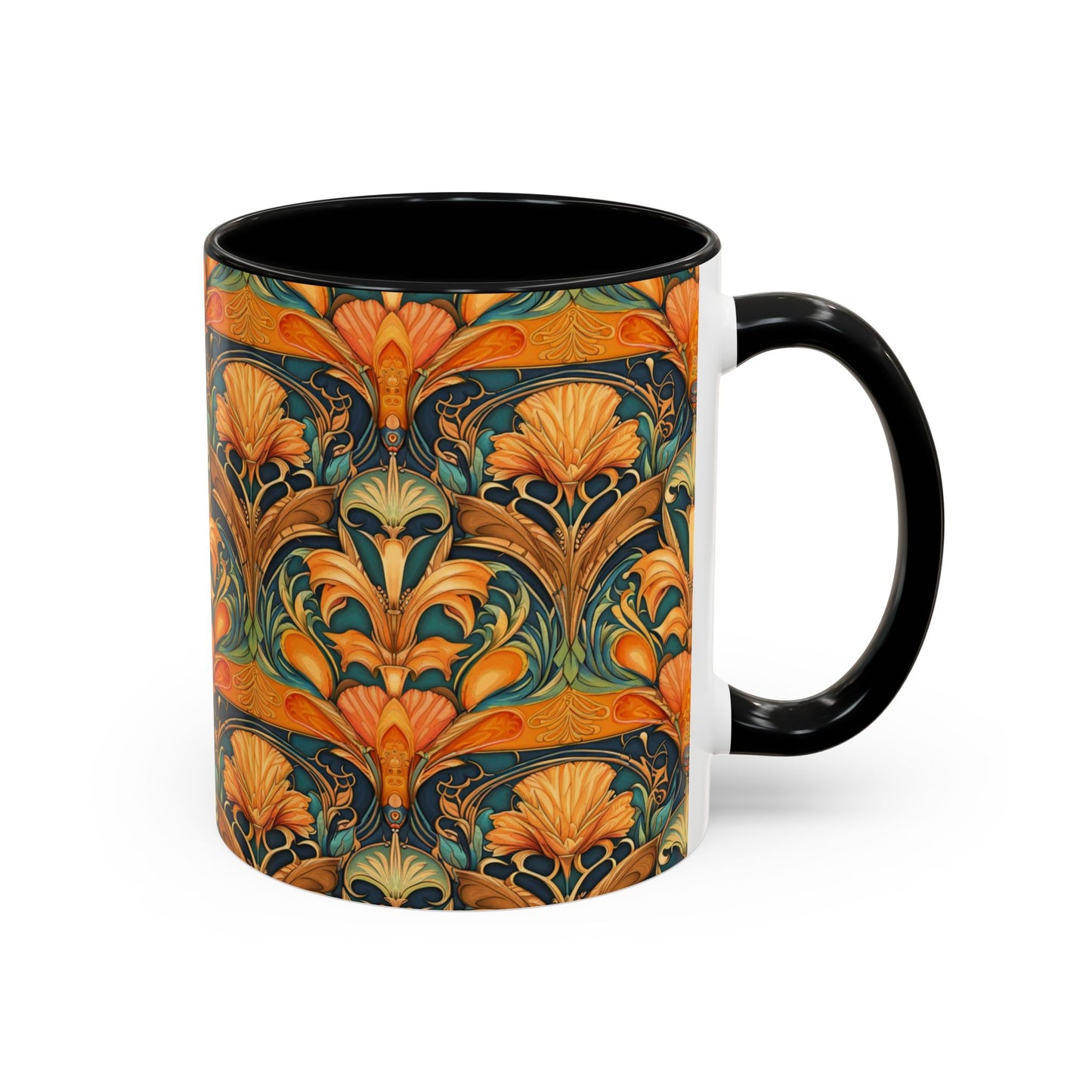 Glorious Golden Blooms Coffee Mug, 11oz