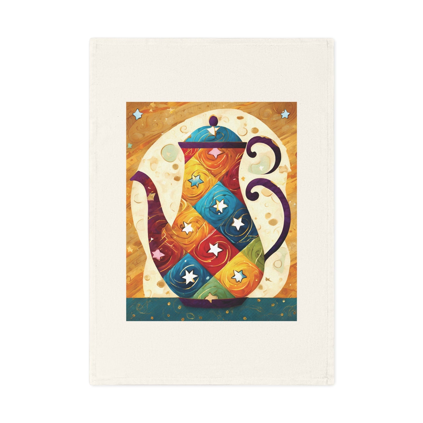 Tea Pot No.5 Cotton Tea Towel