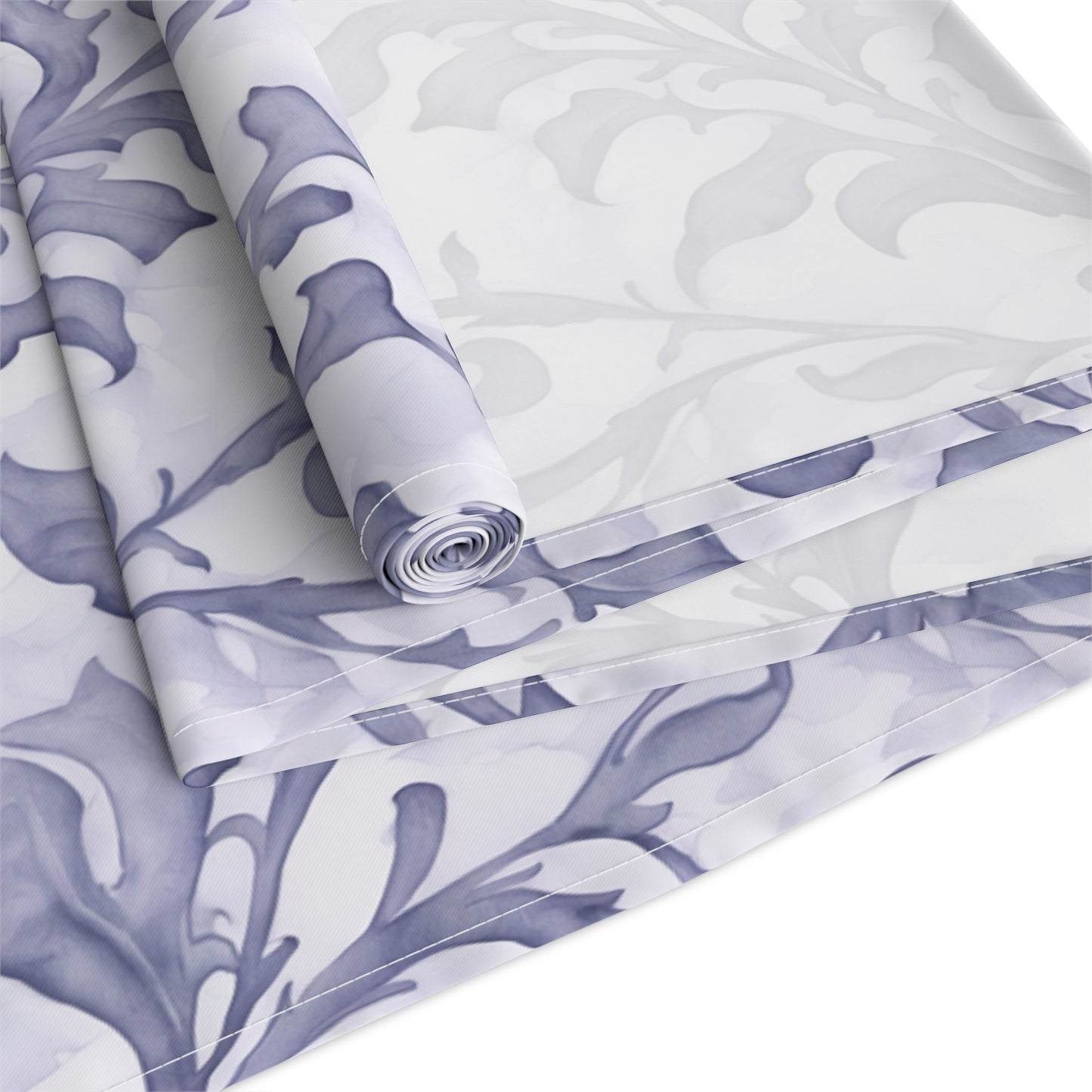 Climbing Blue Leaves, Table Runner (Cotton, Poly)