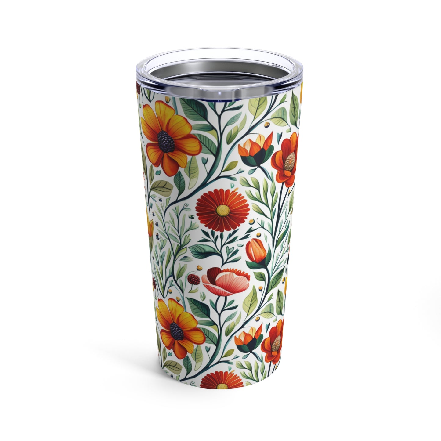 Tangerine Bouquet Tumbler 20oz