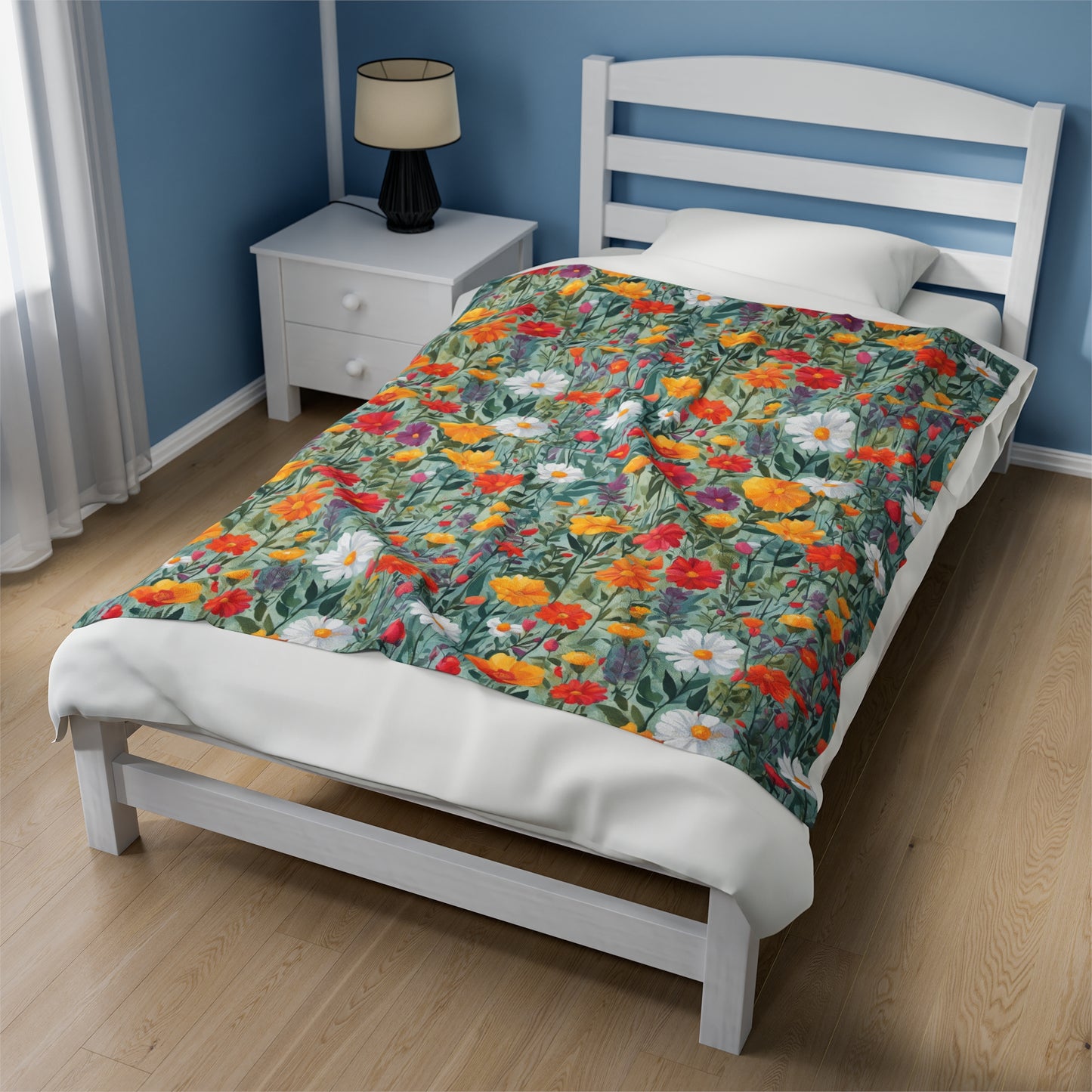 Wildflower Rampage Velveteen Plush Blanket