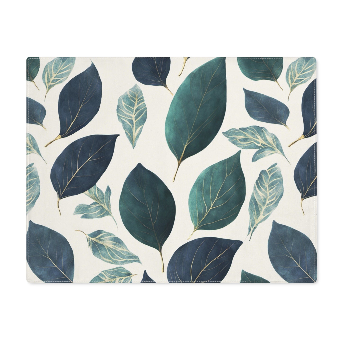 Blue and Green Leaves Placemat, 1pc