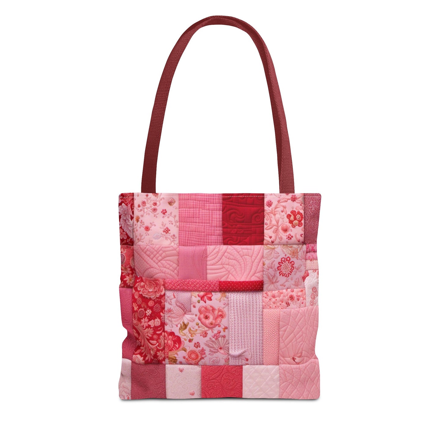 Patchwork in Pinks & Reds Tote Bag (AOP)