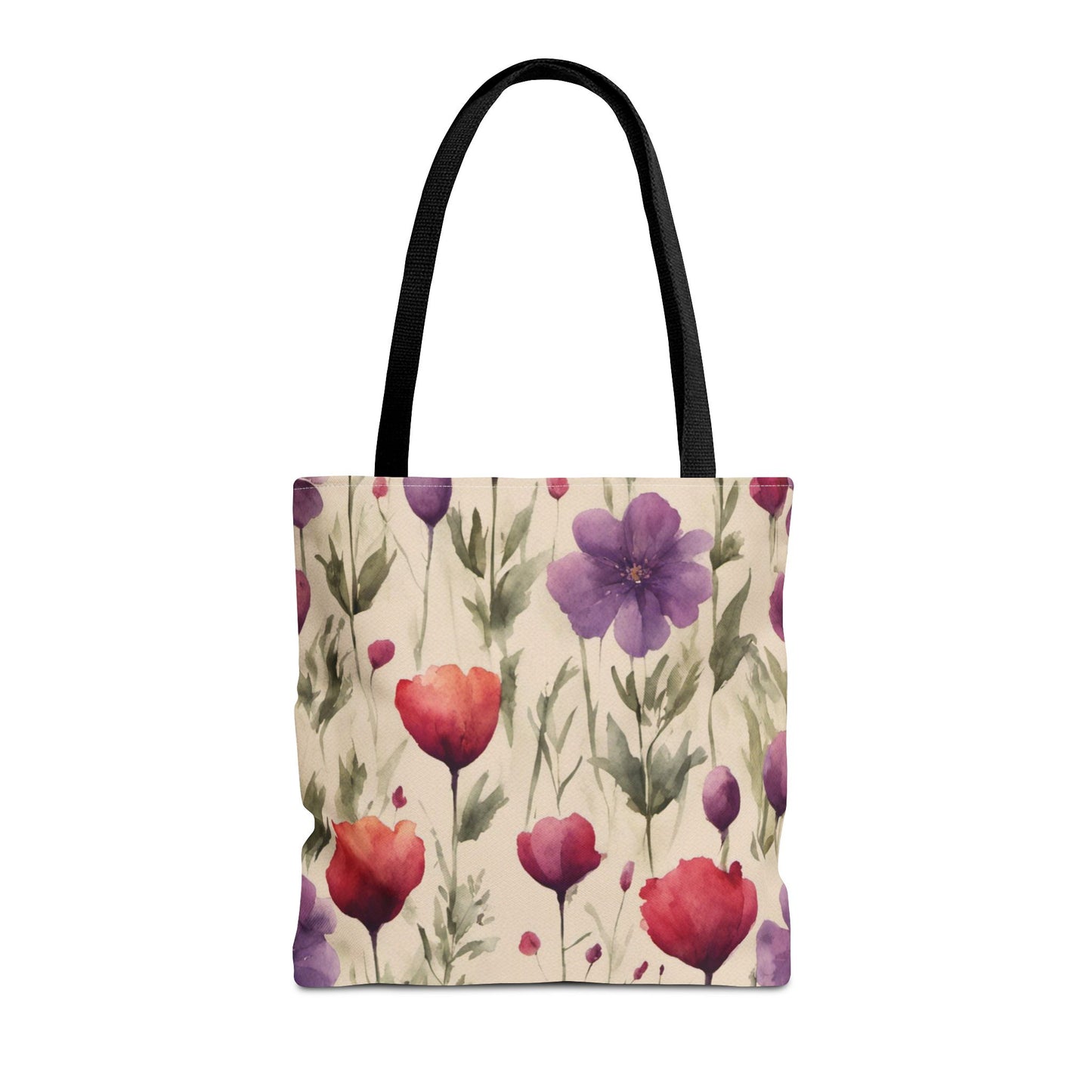 Poppies and Plum Flowers Tote Bag (AOP)