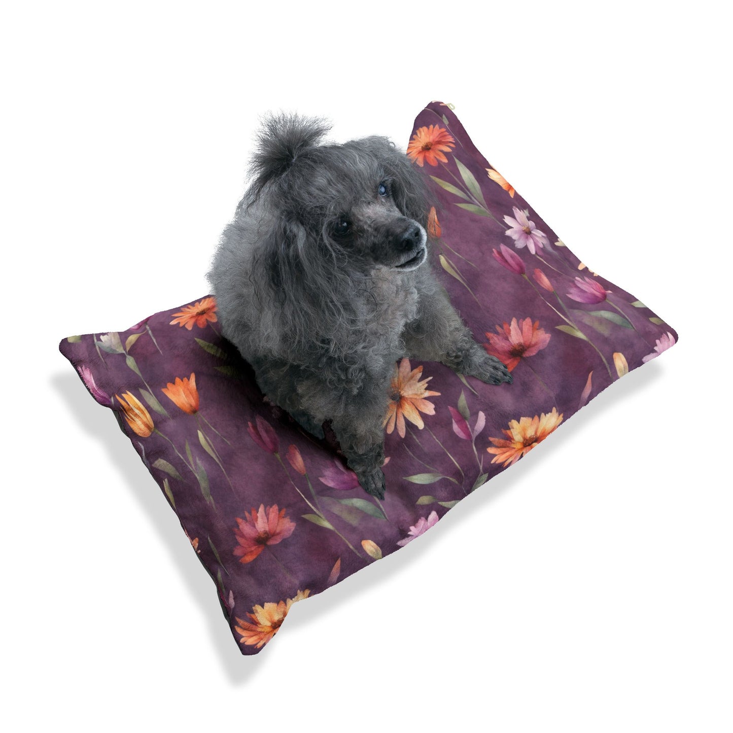 Wild Flowers on Plum Pet Bed