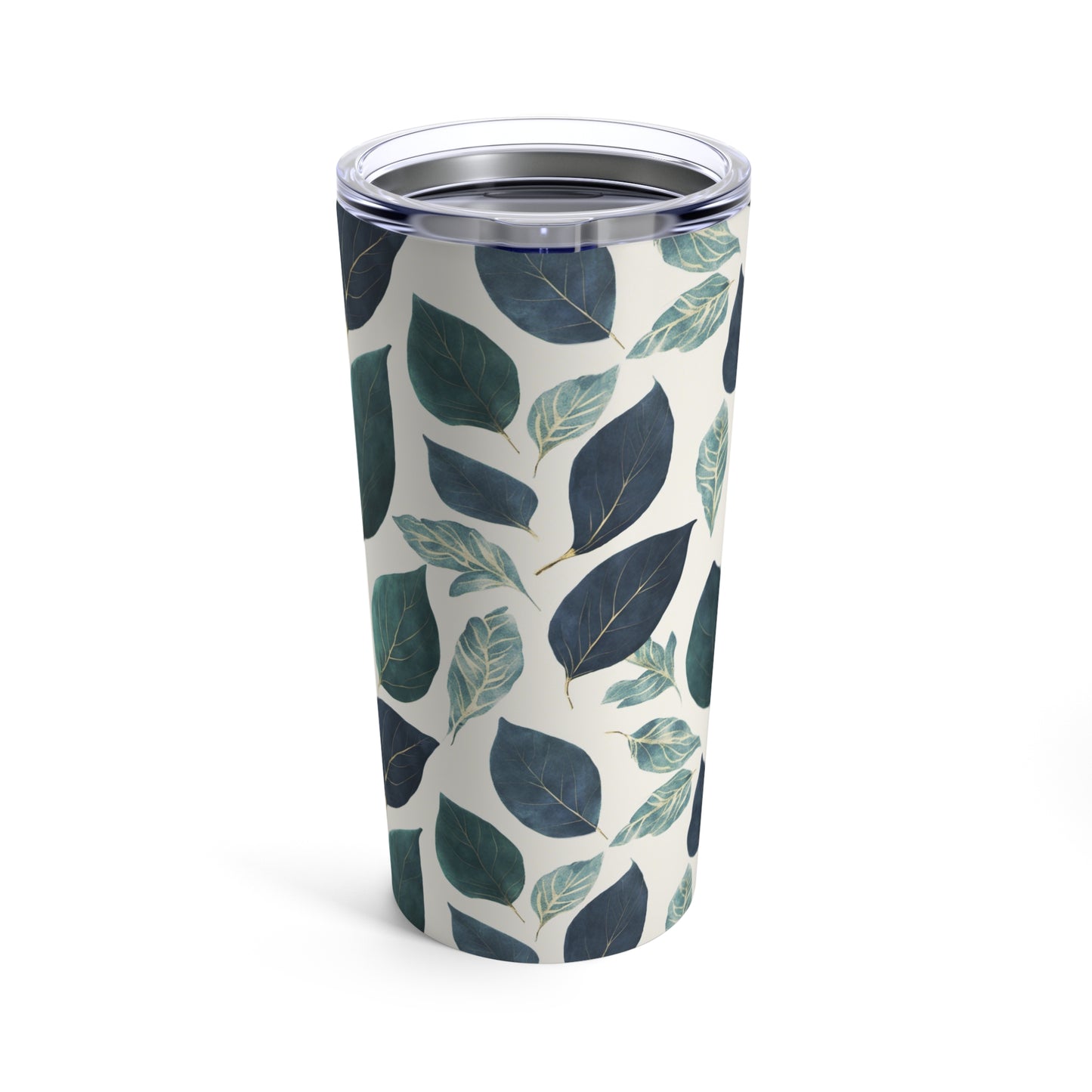 Blue and Green Leaves Tumbler 20oz