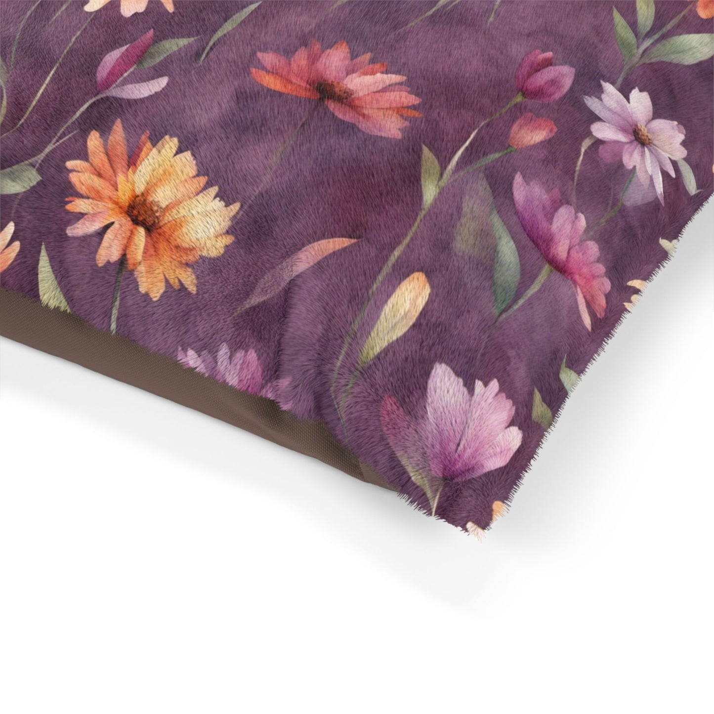 Wild Flowers on Plum Pet Bed