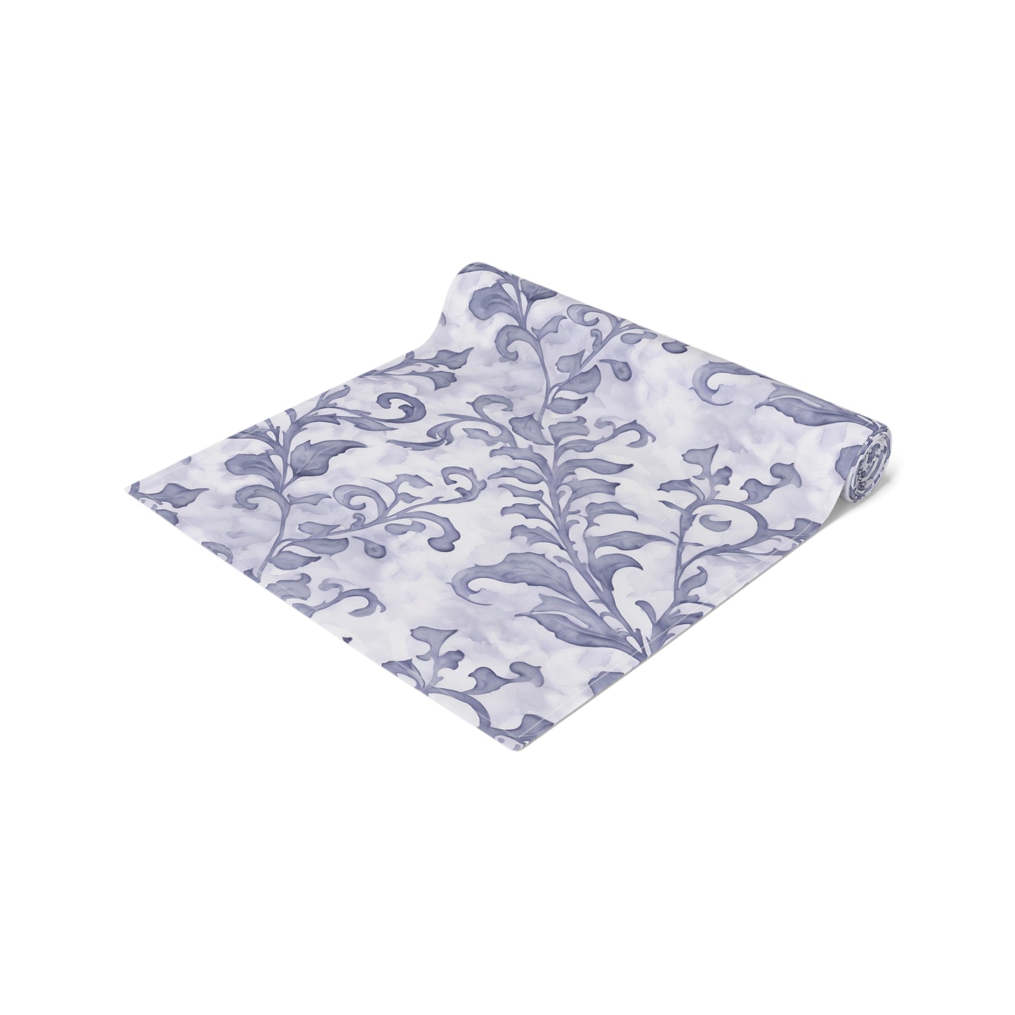 Climbing Blue Leaves, Table Runner (Cotton, Poly)