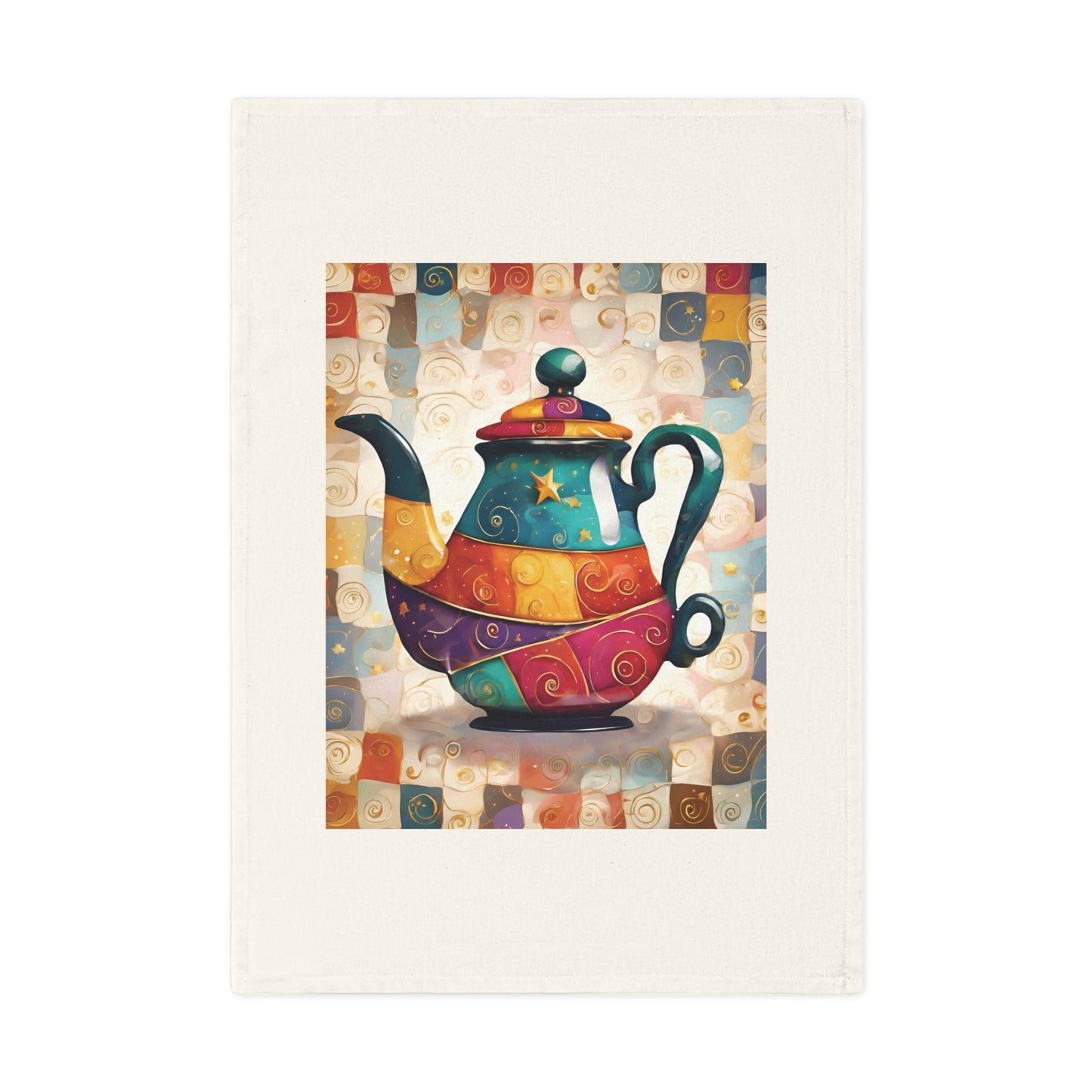 Tea Pot No.3 Cotton Tea Towel