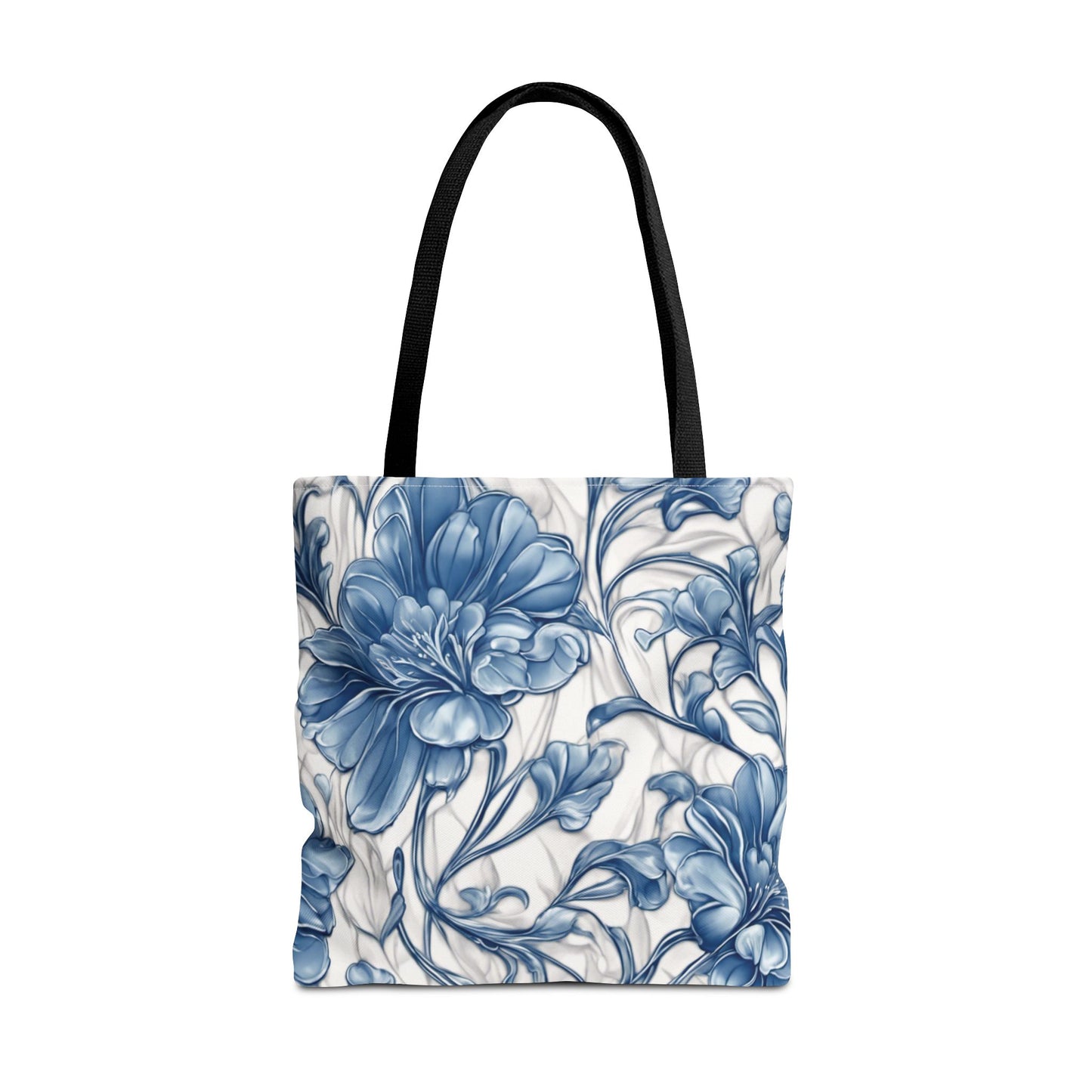 Blue & White Flowers Tote Bag (AOP)