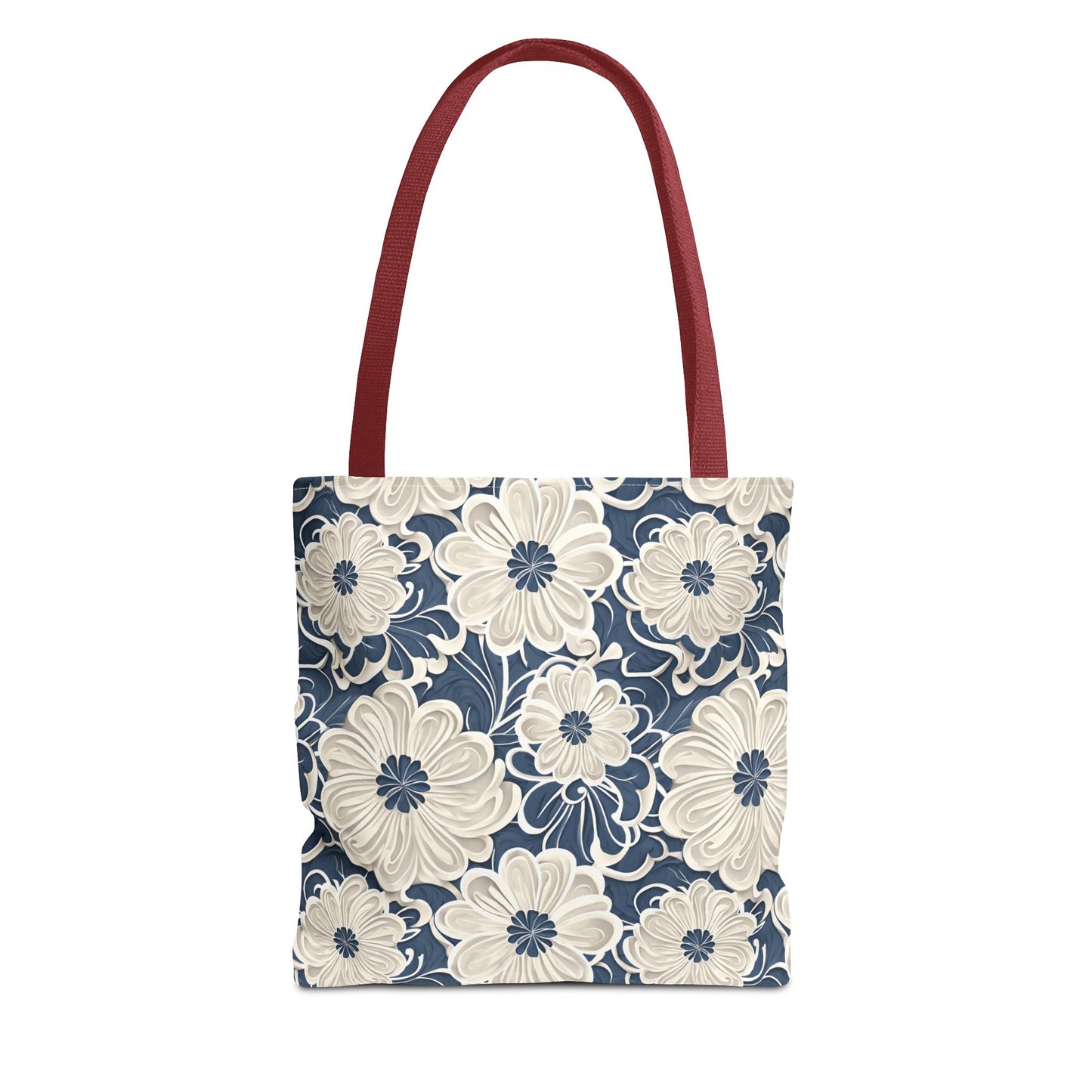 Sea Foam Flowers, Tote Bag (AOP)