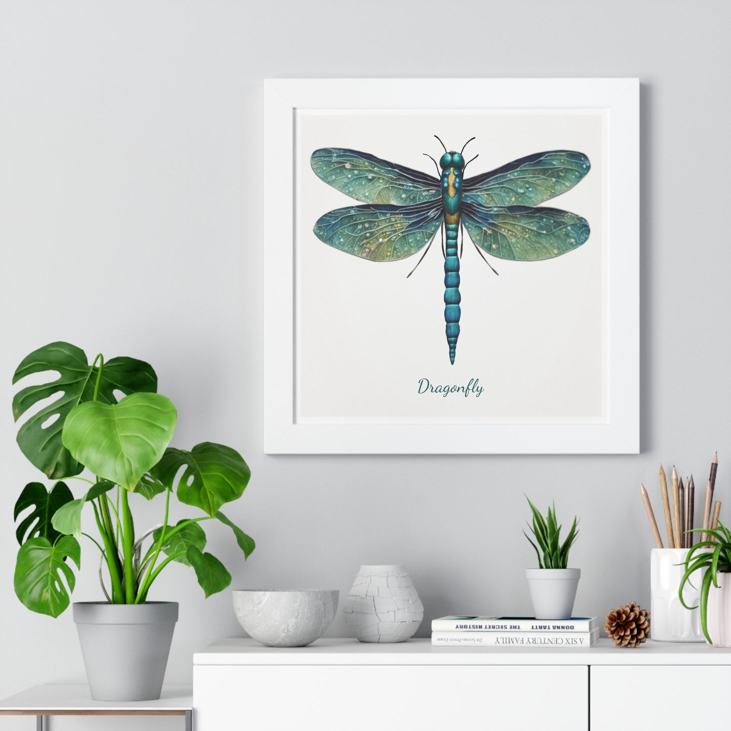 Dragonfly, Framed Vertical Poster