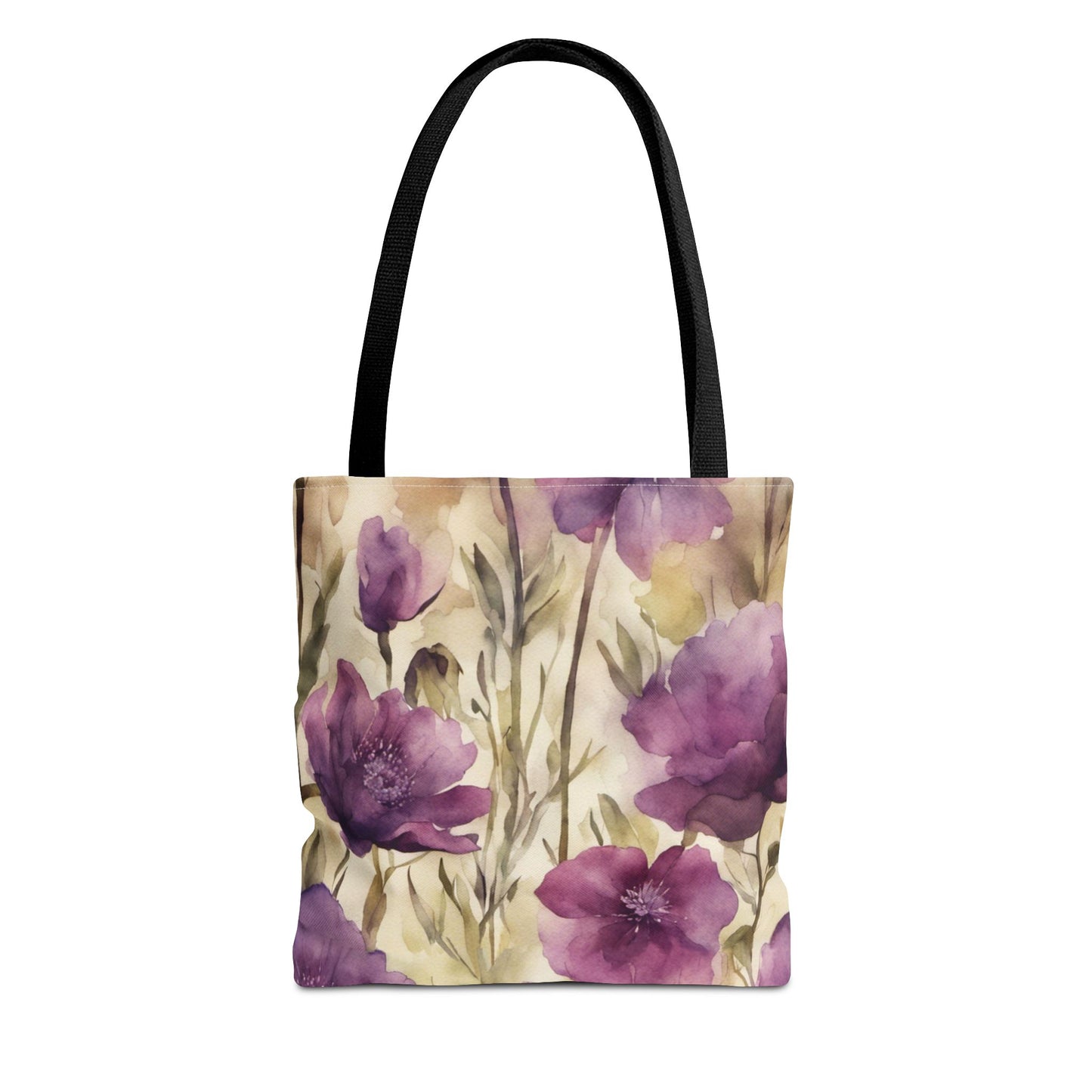 Plum Wildflowers Tote Bag (AOP)